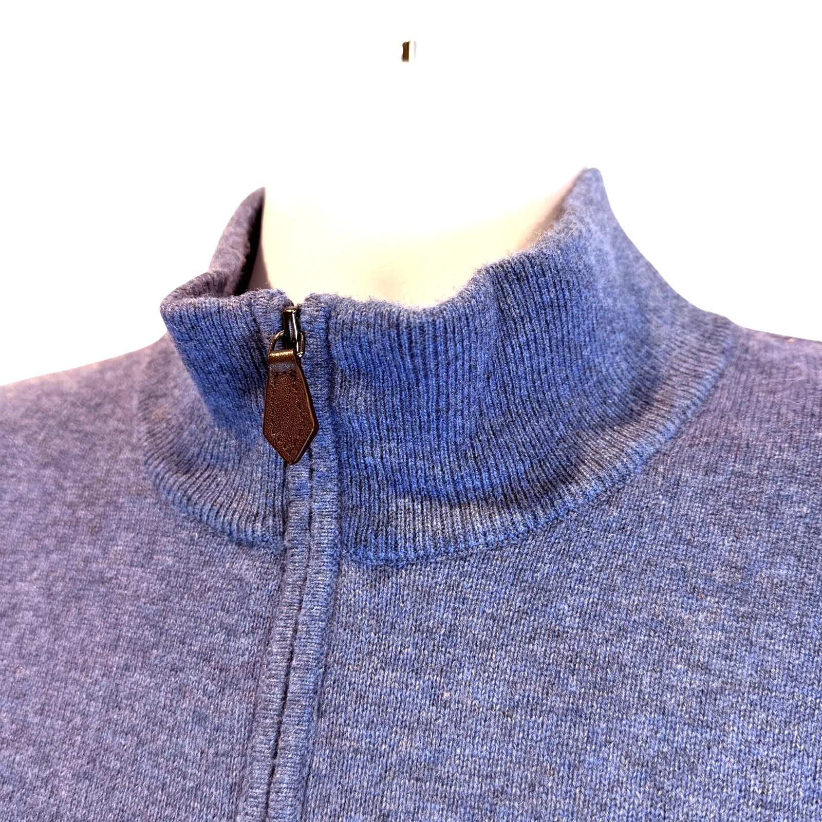 Bloomingdale's Bloomingdale's 100% Cashmere Quarter Zip Sweater Size Large Size US L / EU 52-54 / 3 - 2 Thumbnail