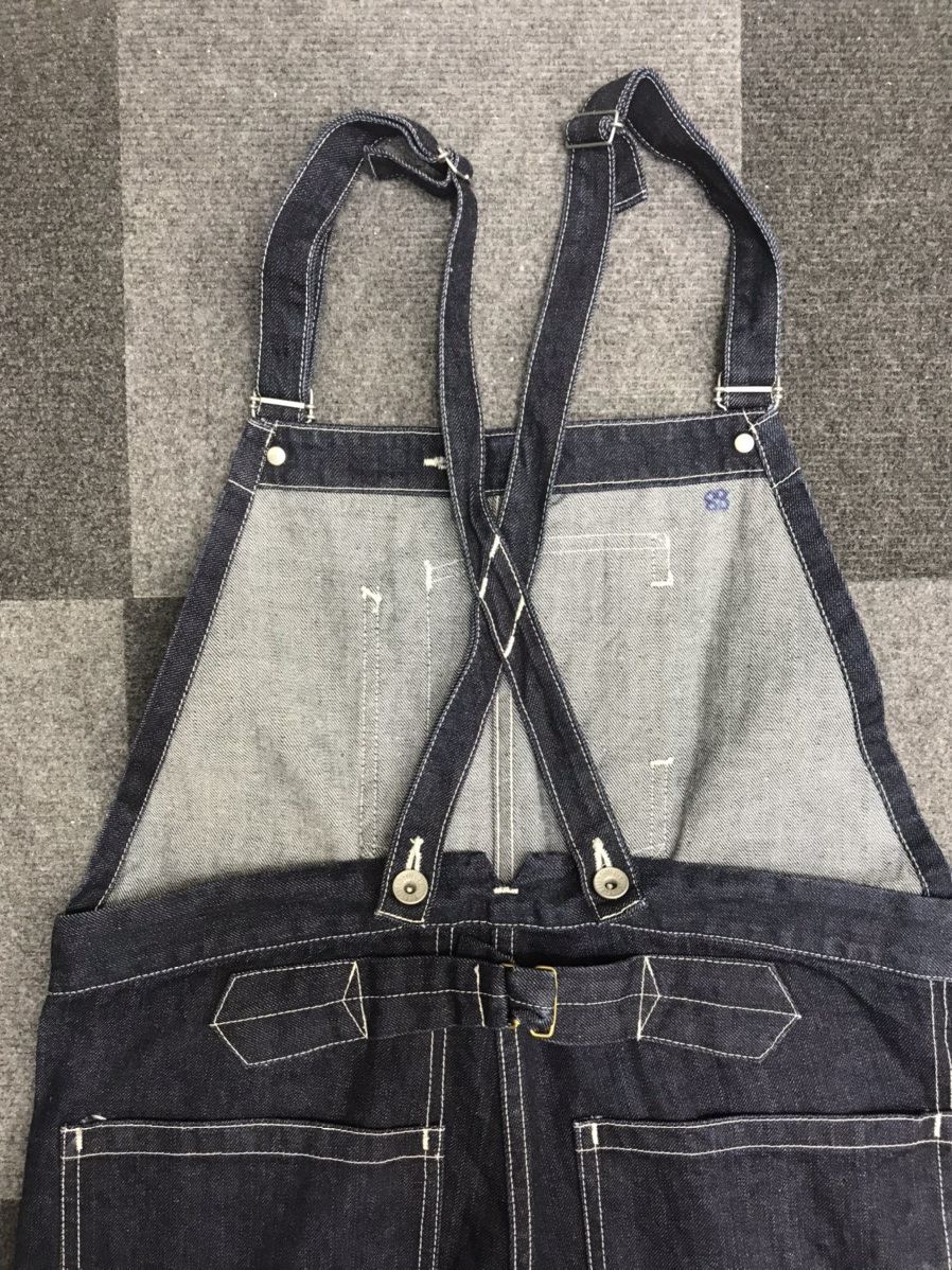 Dry Bones DRY BONES Japan Fish Tail Cinch Back Biker Denim Overall Size US 32 / EU 48 - 8 Thumbnail