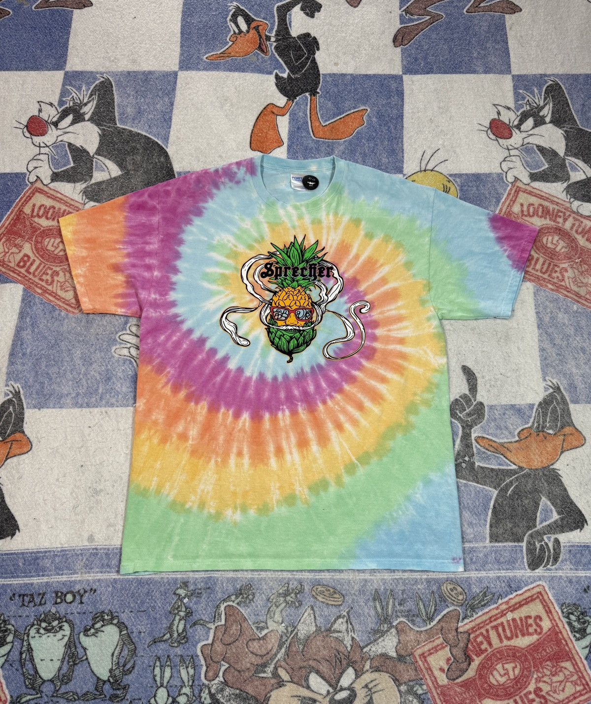 Other Y2k sprecher beer tie dye tee Size US L / EU 52-54 / 3 - 1 Thumbnail