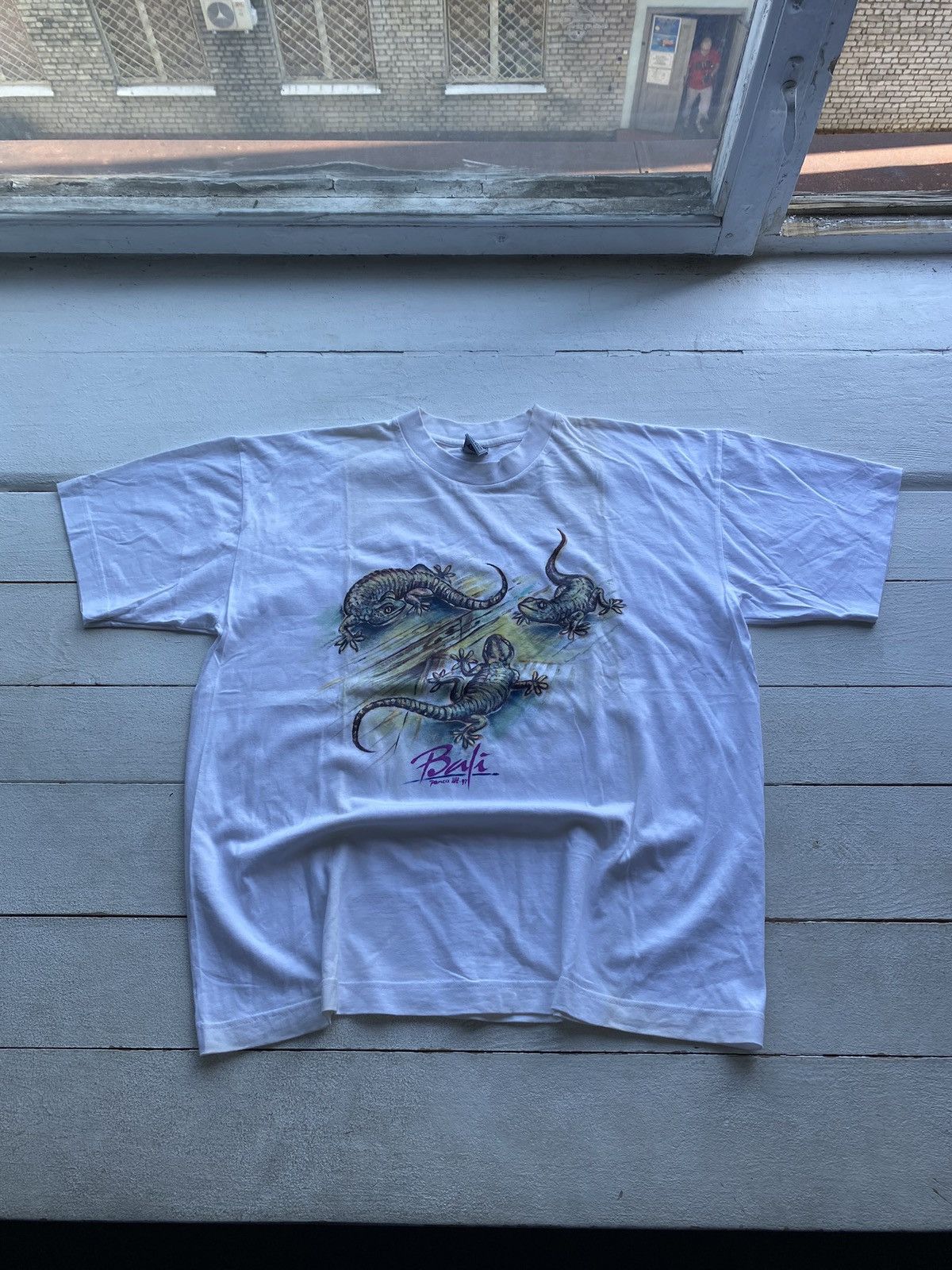 Other 🔗90s handmade bali art native wild life mens shirt xl rare Size US XL / EU 56 / 4 - 1 Thumbnail