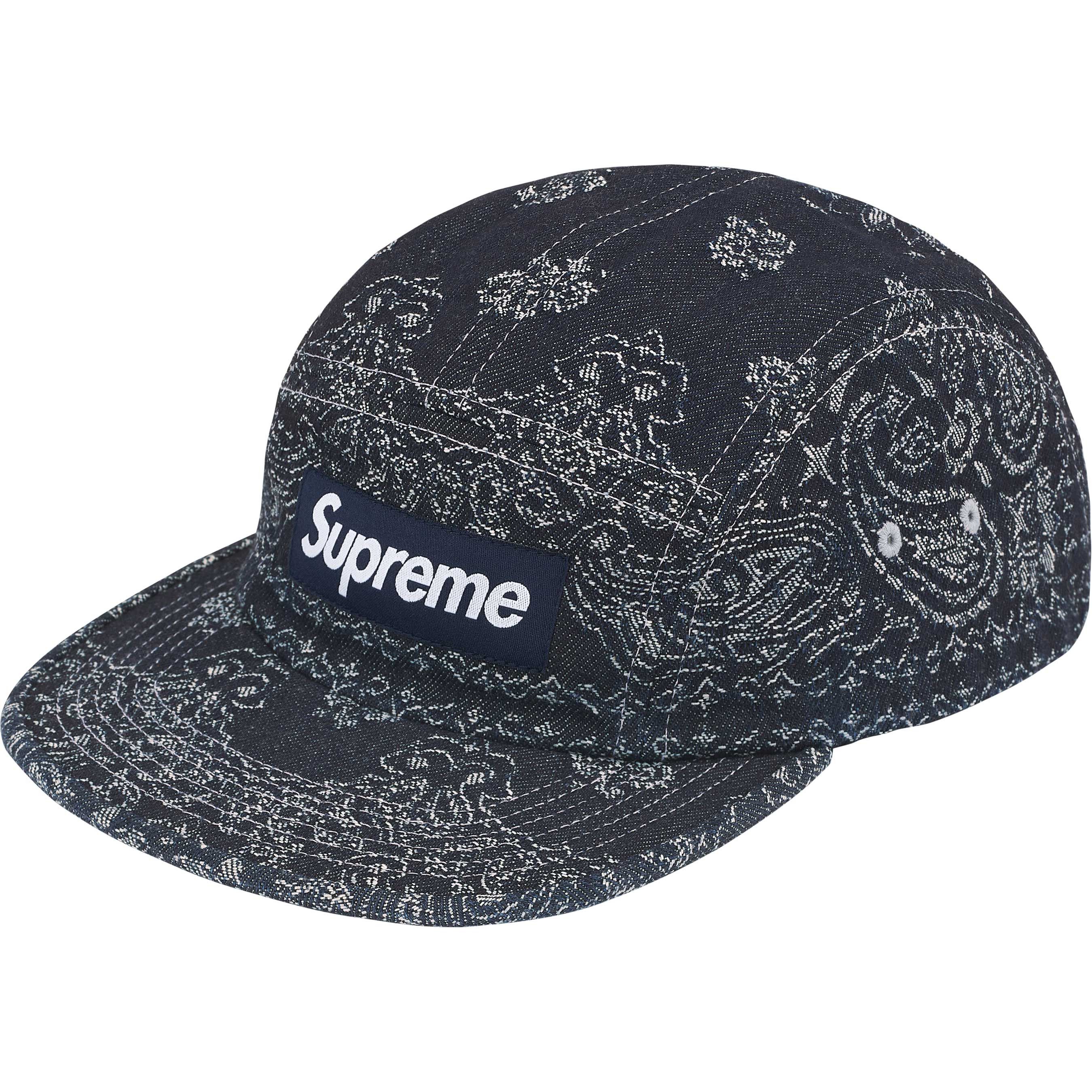 Supreme Supreme Bandana Jacquard Denim Camp Cap Size ONE SIZE - 1 Thumbnail