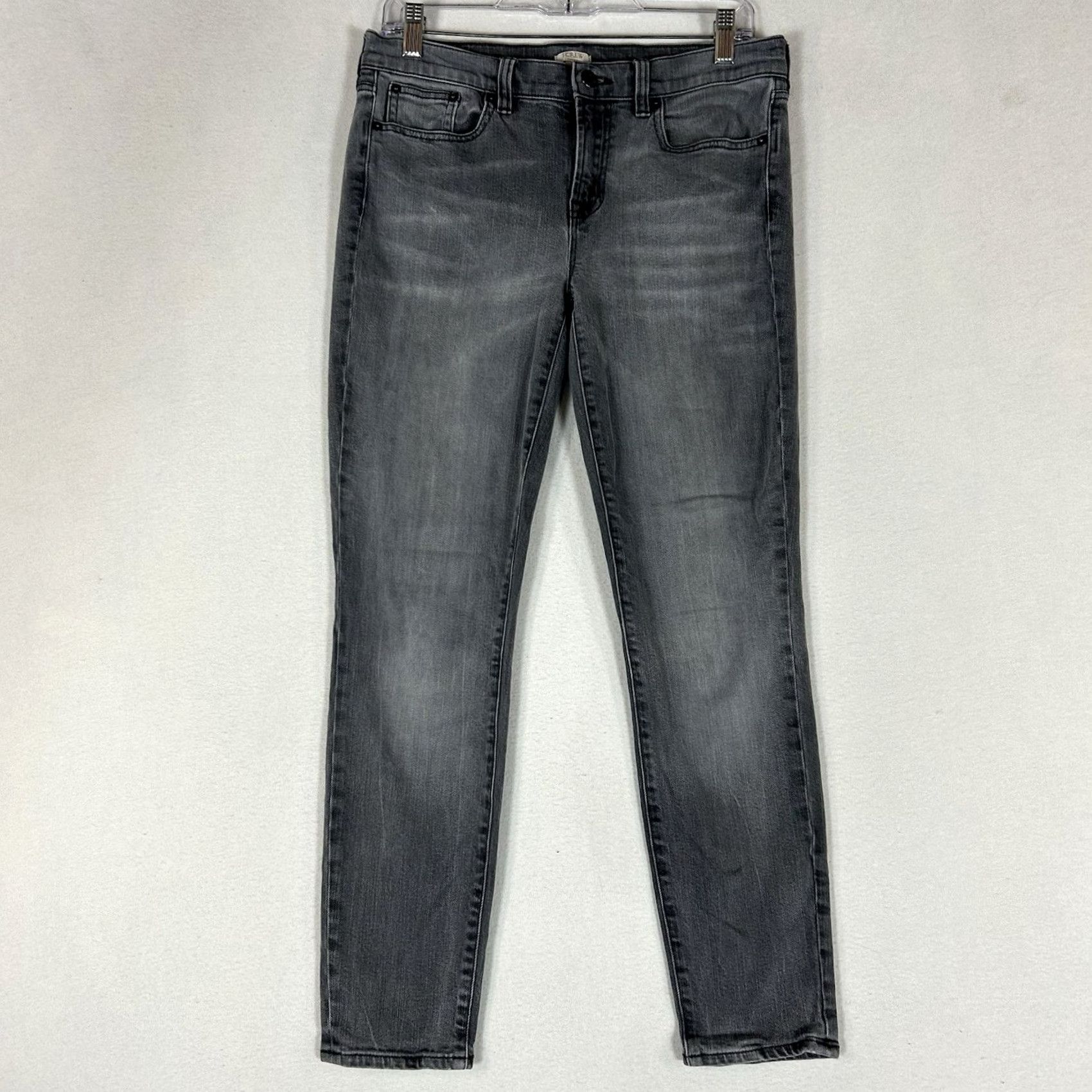 J.Crew J. Crew Jeans Skinny 29 Gray Denim Mid Rise Regular Women's Jeans Skinny 29in Inseam 28in Cotton Blend Stretch 5-Pocket City Preppy Vintage No Size 29" - 2 Thumbnail