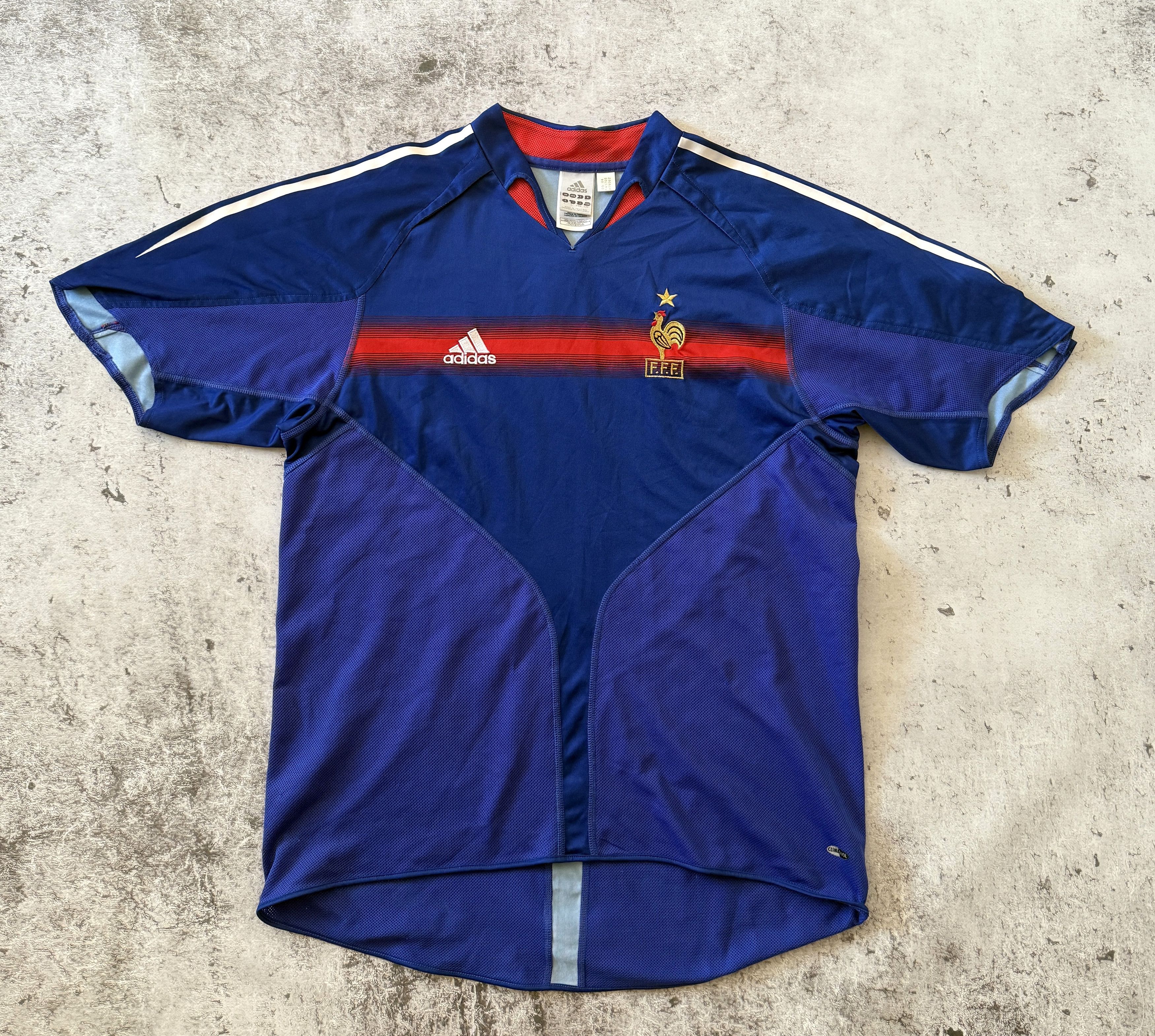 Adidas FRANCE 2004 2006 FOOTBALL SOCCER JERSEY ADIDAS 641768 L