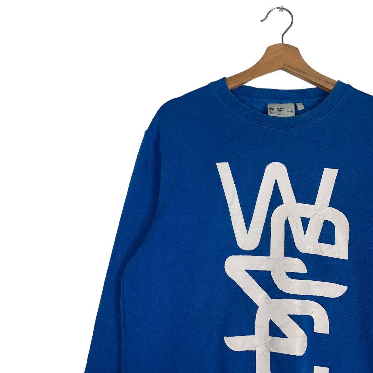 WeSC WESC Big Logo Blue Crewneck Sweatshirts #0738-C34 Size US S / EU 44-46 / 1 - 3 Thumbnail