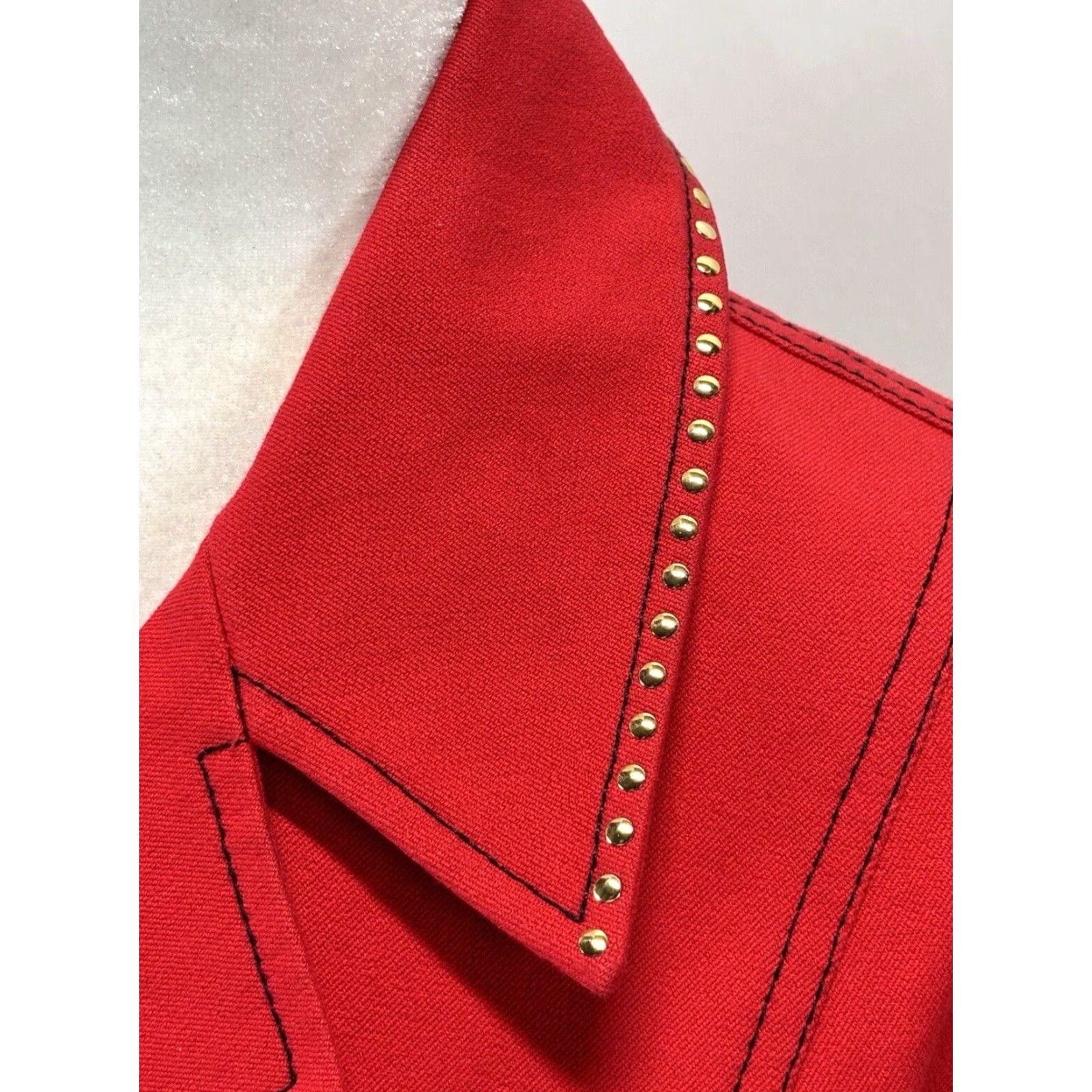 Vintage VINTAGE St. John Sport Red Mid Length Coat Jacket Large Women's Business Casual Size L / US 10 / IT 46 - 6 Thumbnail