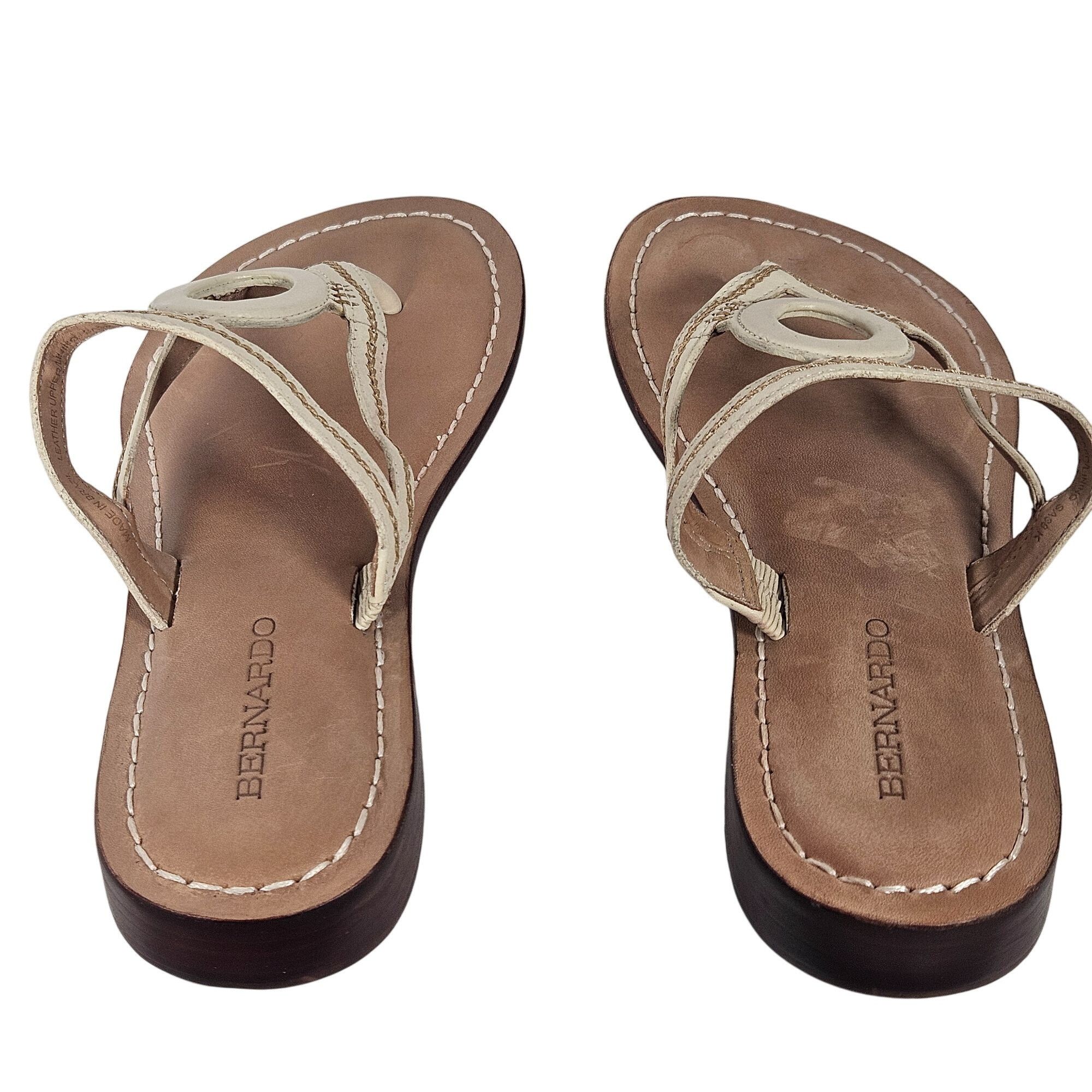 Other Bernardo Beige Women Sandals 7.5M Minimalist Resort Boho Coa Size US 7.5 / IT 37.5 - 6 Thumbnail