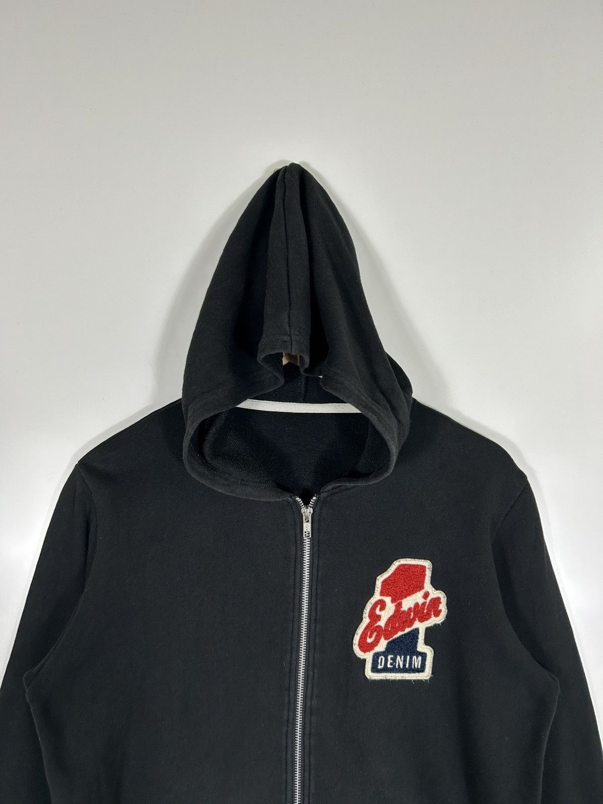Edwin Vintage Edwin Denim Japan Hoodie Zipper Sweater Size US M / EU 48-50 / 2 - 4 Thumbnail