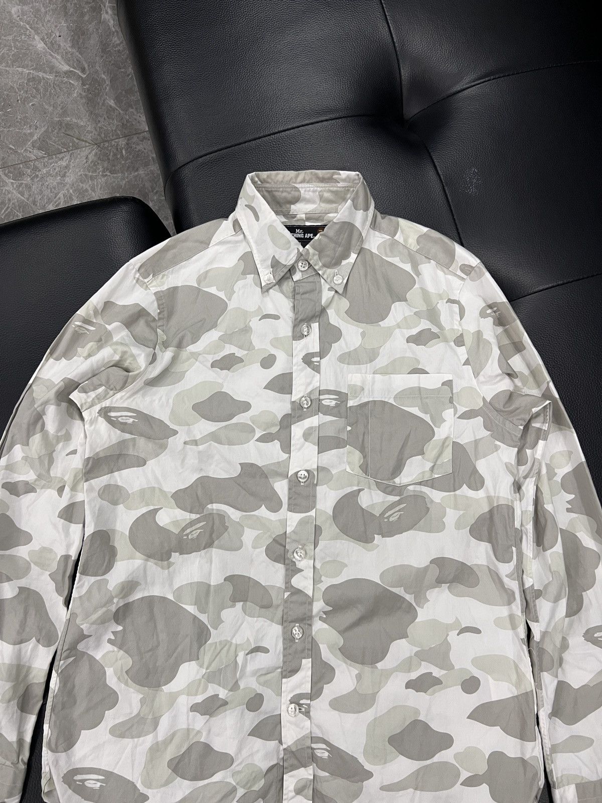 Bape Mr. Bathing Ape Camouflage Button Shirt Size US S / EU 44-46 / 1 - 3 Thumbnail
