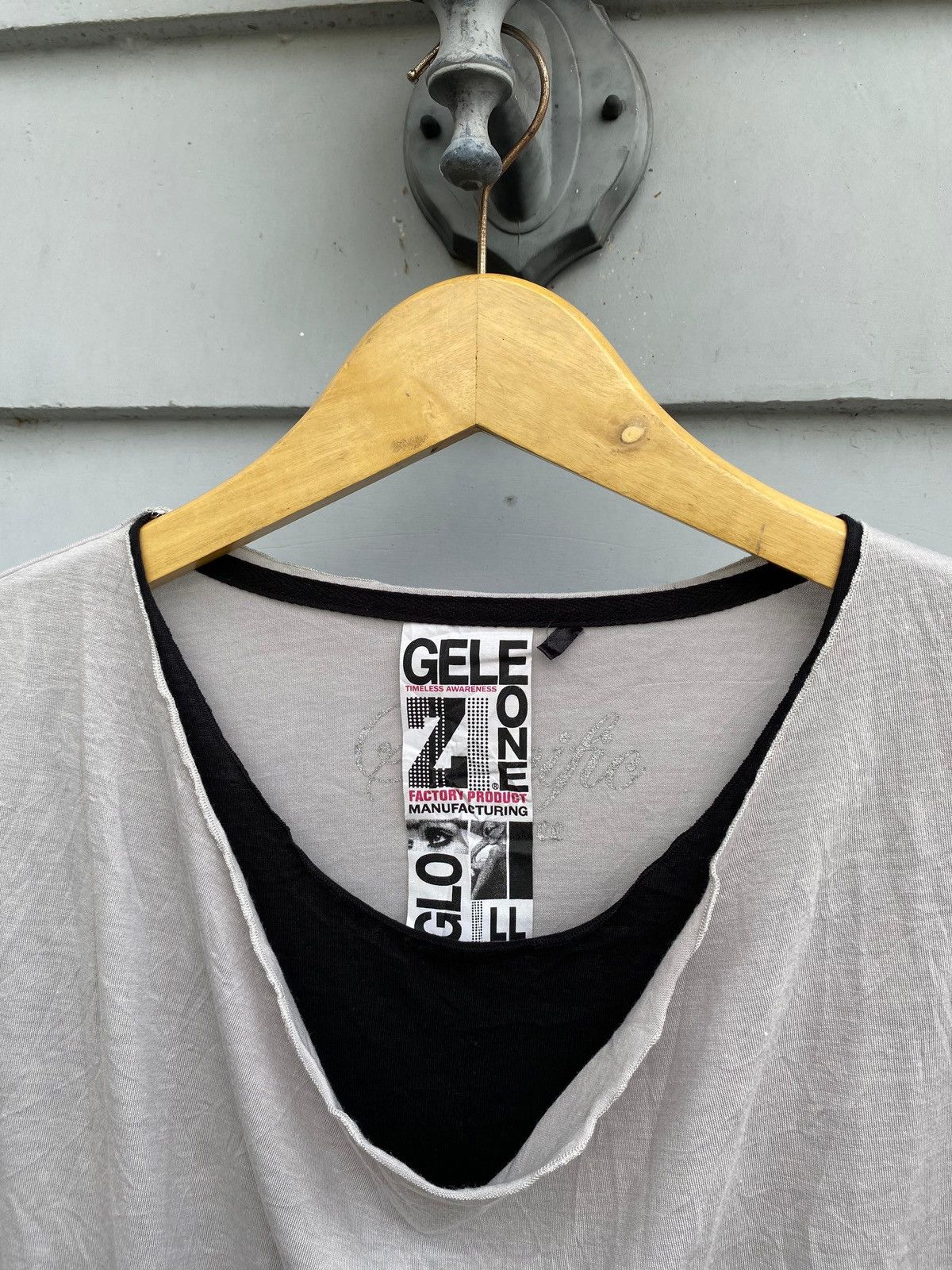 Japanese Brand GELEONE Japanese Layered Cut Long Sleeve Shirt Yohji Style Size XL / US 12-14 / IT 48-50 - 2 Thumbnail
