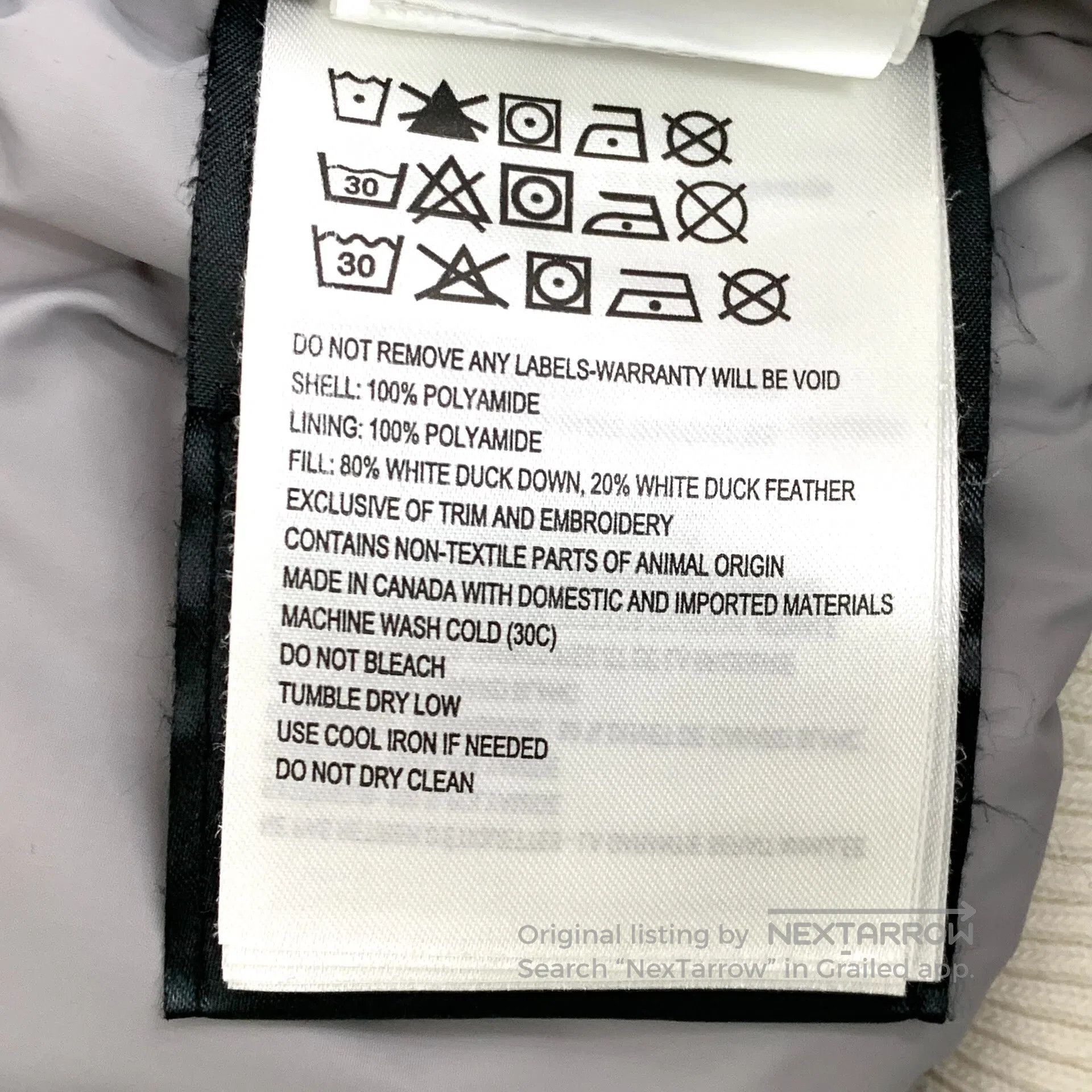 Canada Goose Canada Goose Yellow Logo Patch Hooded Long Sleeve Down Jac Size US XS / EU 42 / 0 - 8 Thumbnail