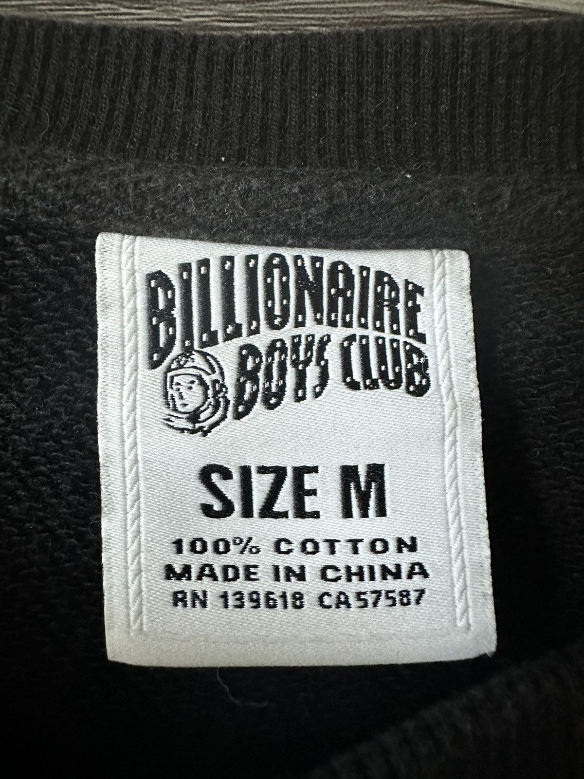Billionaire Boys Club Billionaire Boys Club Black Spellout Crewneck sweatshirt hyp Size US M / EU 48-50 / 2 - 8 Thumbnail