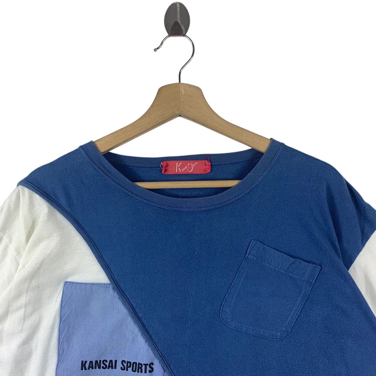 Kansai Yamamoto × Vintage Vintage 90s KANSAI patchwork tee Size US L / EU 52-54 / 3 - 2 Thumbnail