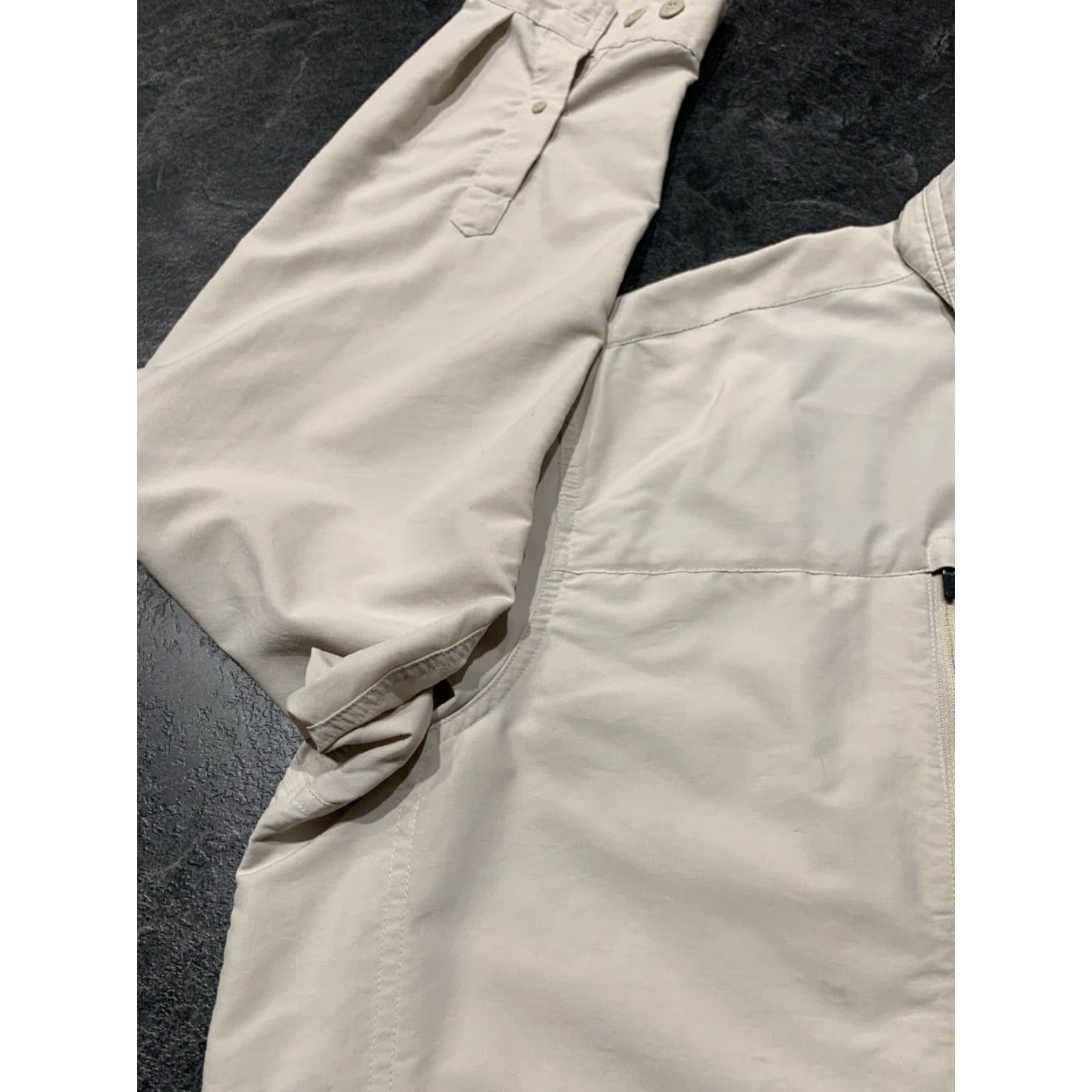 Vintage LL BEAN Button Up Shirt Mens XL Beige Long Sleeve Outdoor Button Down Collar Nylon Poly Blend Size US XL / EU 56 / 4 - 5 Thumbnail