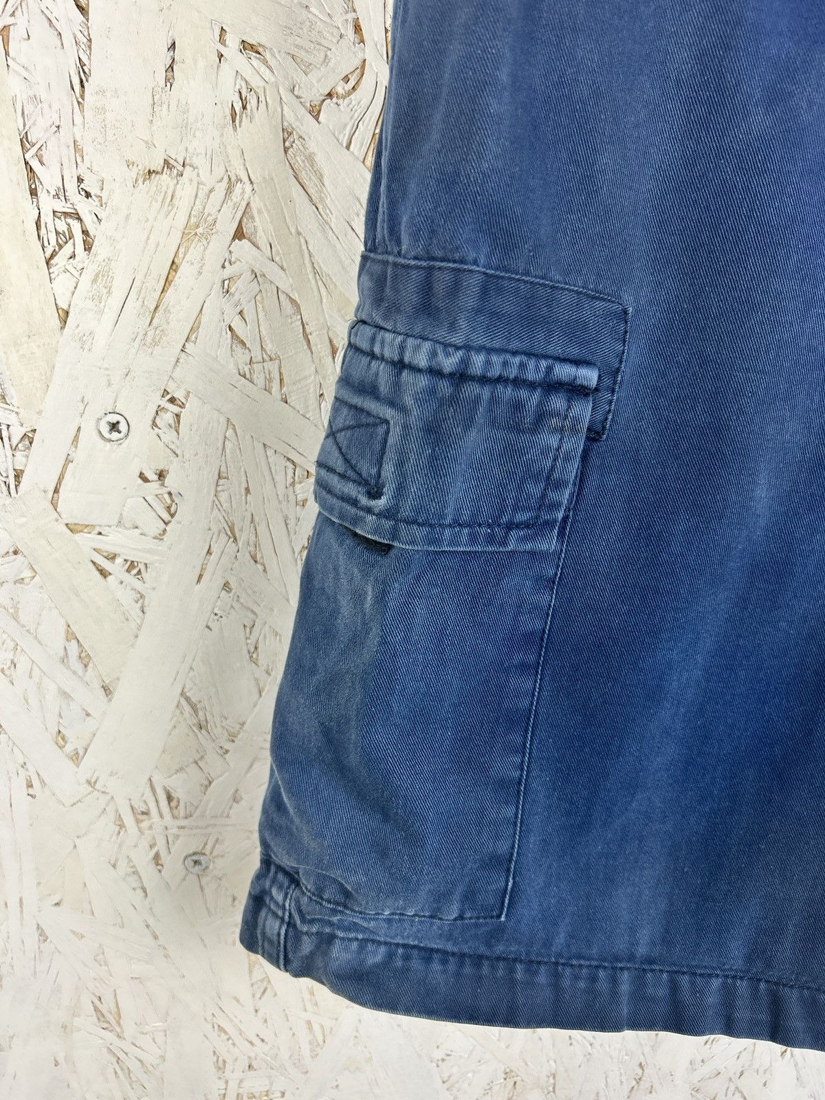 Stussy 90s Vintage Stussy Star Embroidery Cargo Shorts Navy Blue Size US 30 / EU 46 - 4 Thumbnail