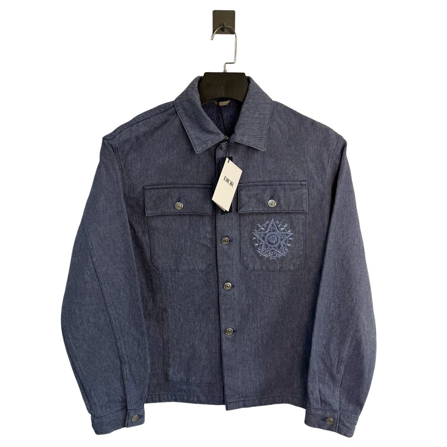 Dior Dior Star Embroidery Denim Jacket Size S Size US S / EU 44-46 / 1 - 1 Thumbnail
