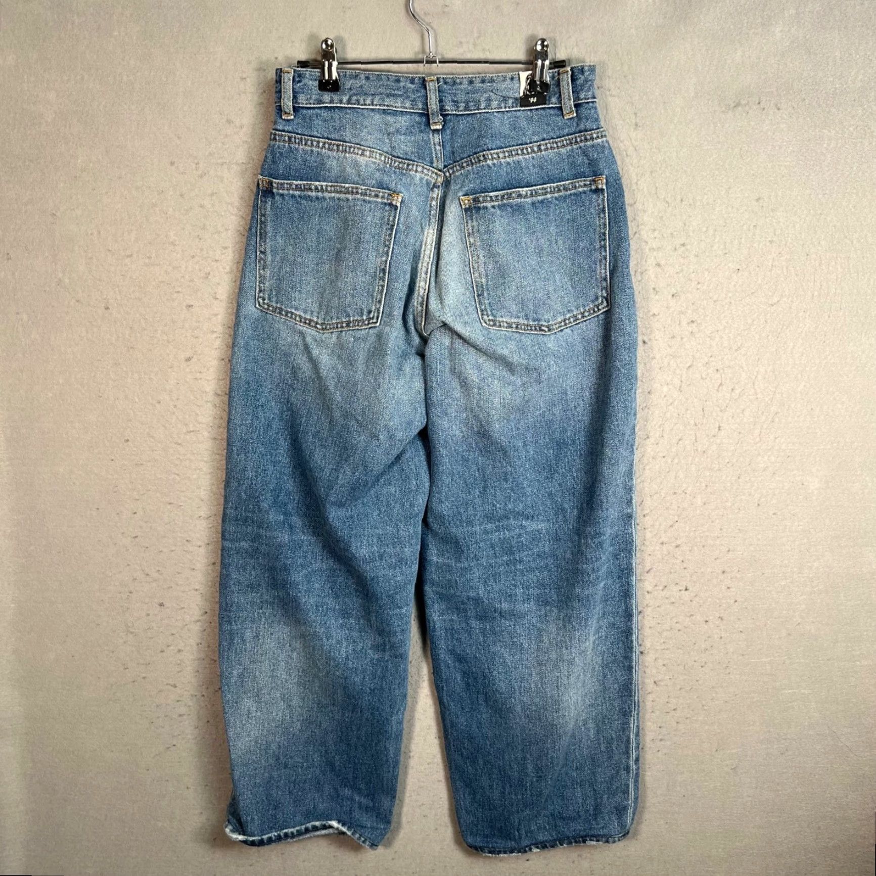Vintage X-Girl Jeans Size 2 High-Waist Wide-Leg Denim Cotton Blue Womens Size 26" / US 2 / IT 38 - 2 Thumbnail