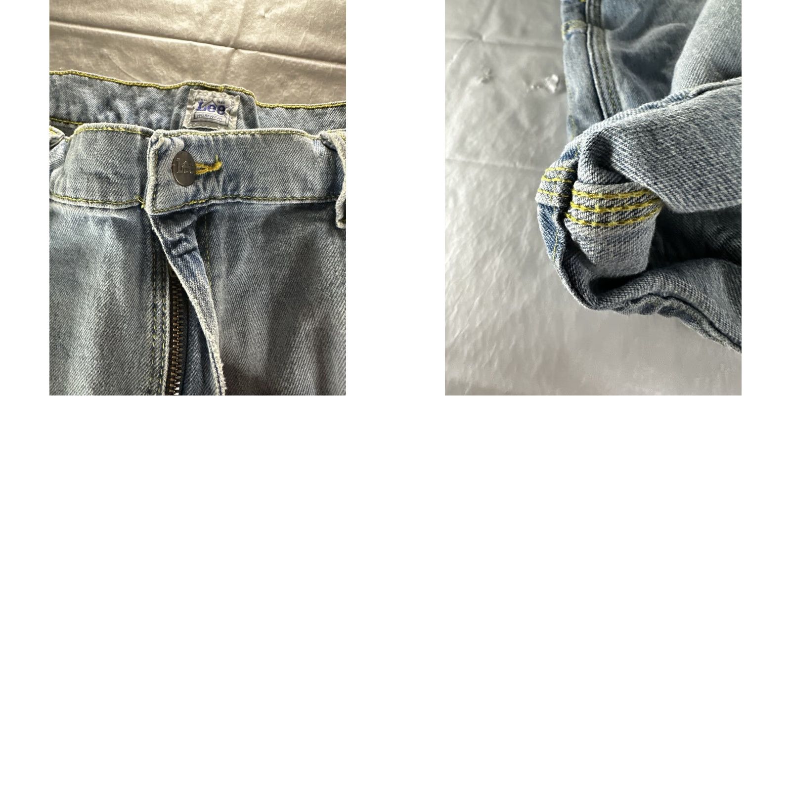 Lee VTG Lee Work Dungarees Mens Carpenter Shorts Size 38 Blue Denim Size US 38 / EU 54 - 10 Thumbnail