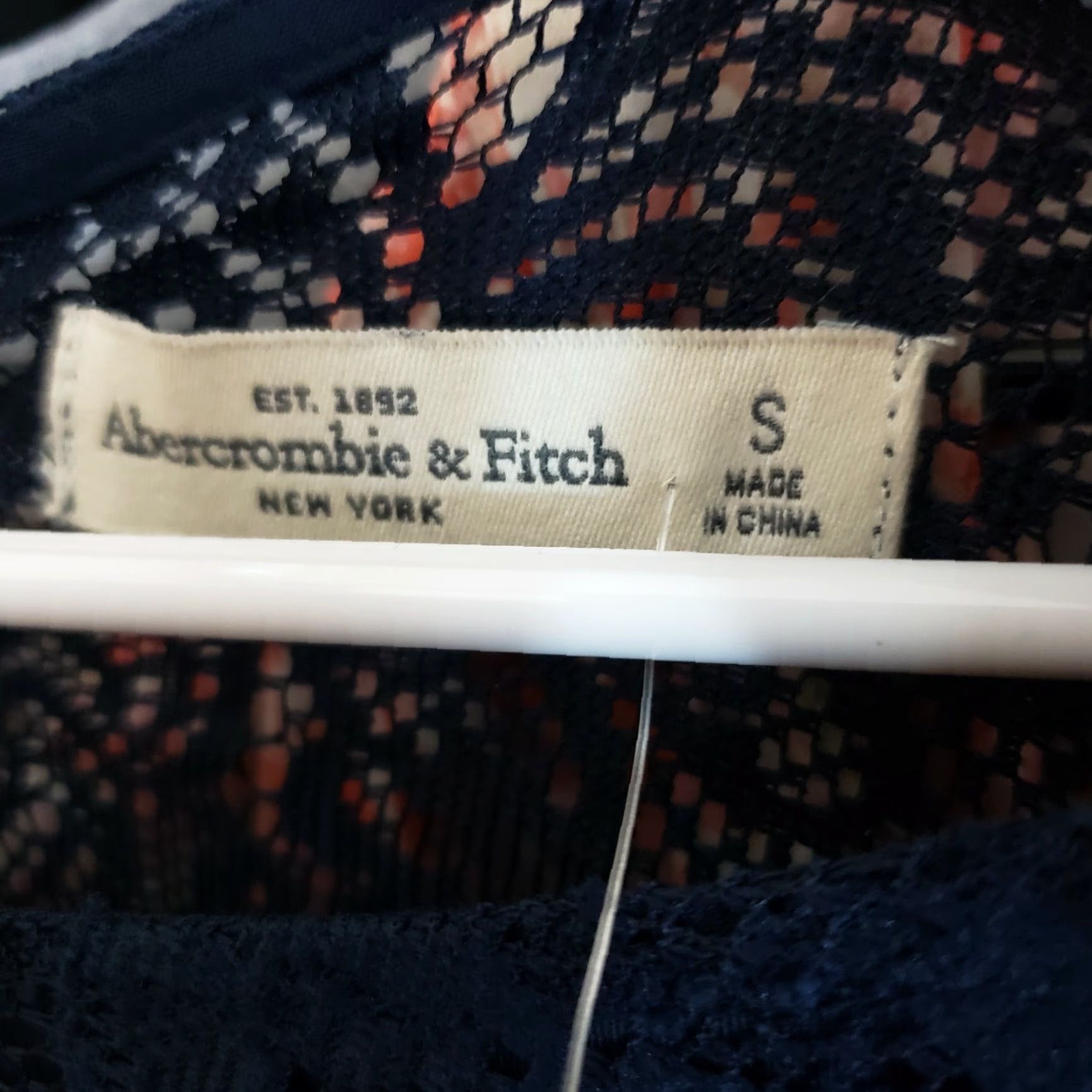 Abercrombie & Fitch Abercrombie & Fitch Womens Dress Mini Sz S Blue Lace 3/4 Sleeve Size S / US 4 / IT 40 - 6 Thumbnail