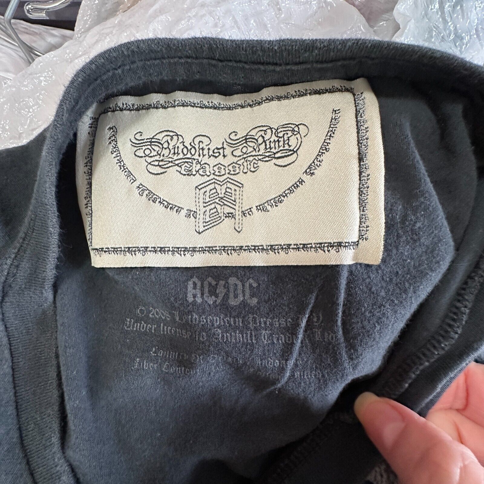 Other Buddhist Punk Black AC/DC Gray Graphic Short Sleeve Tee L Size L / US 10 / IT 46 - 6 Thumbnail
