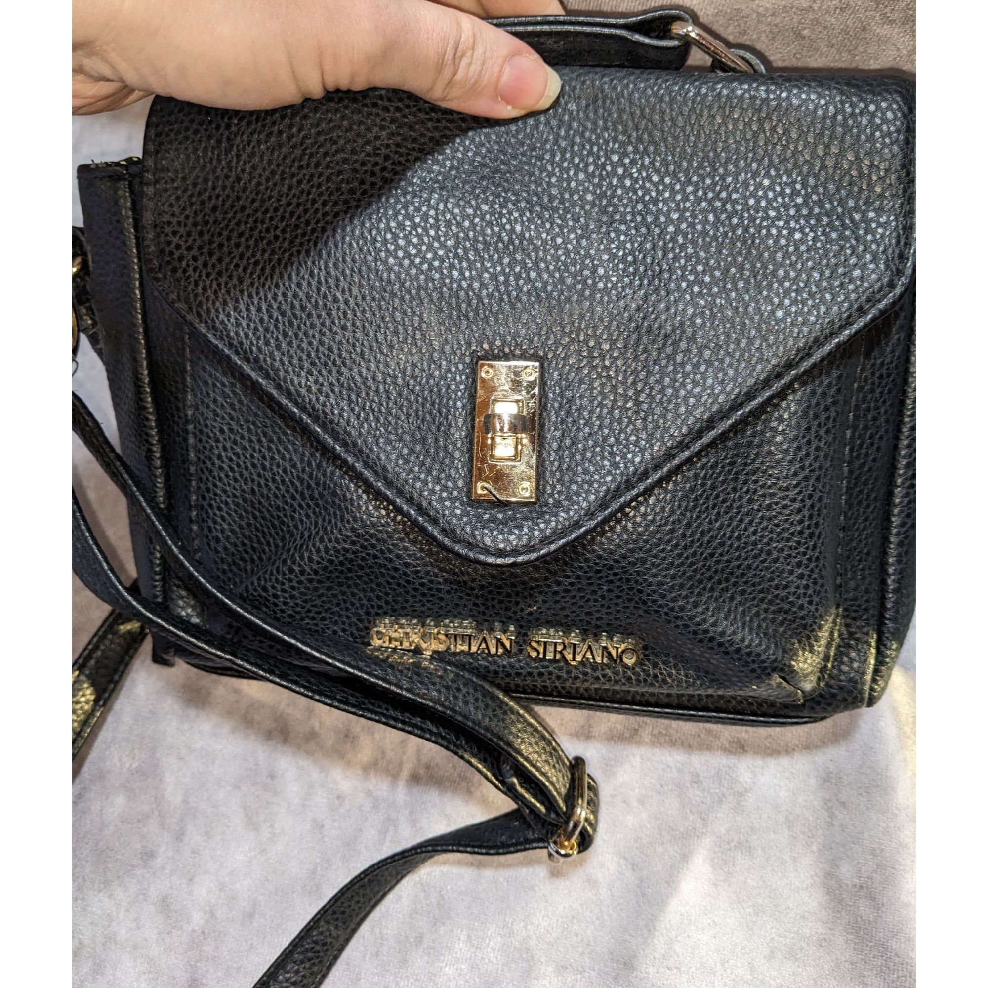 Christian Siriano Christian Siriano Black Crossbody Bag With Silver-Tone Detai Size ONE SIZE - 4 Thumbnail
