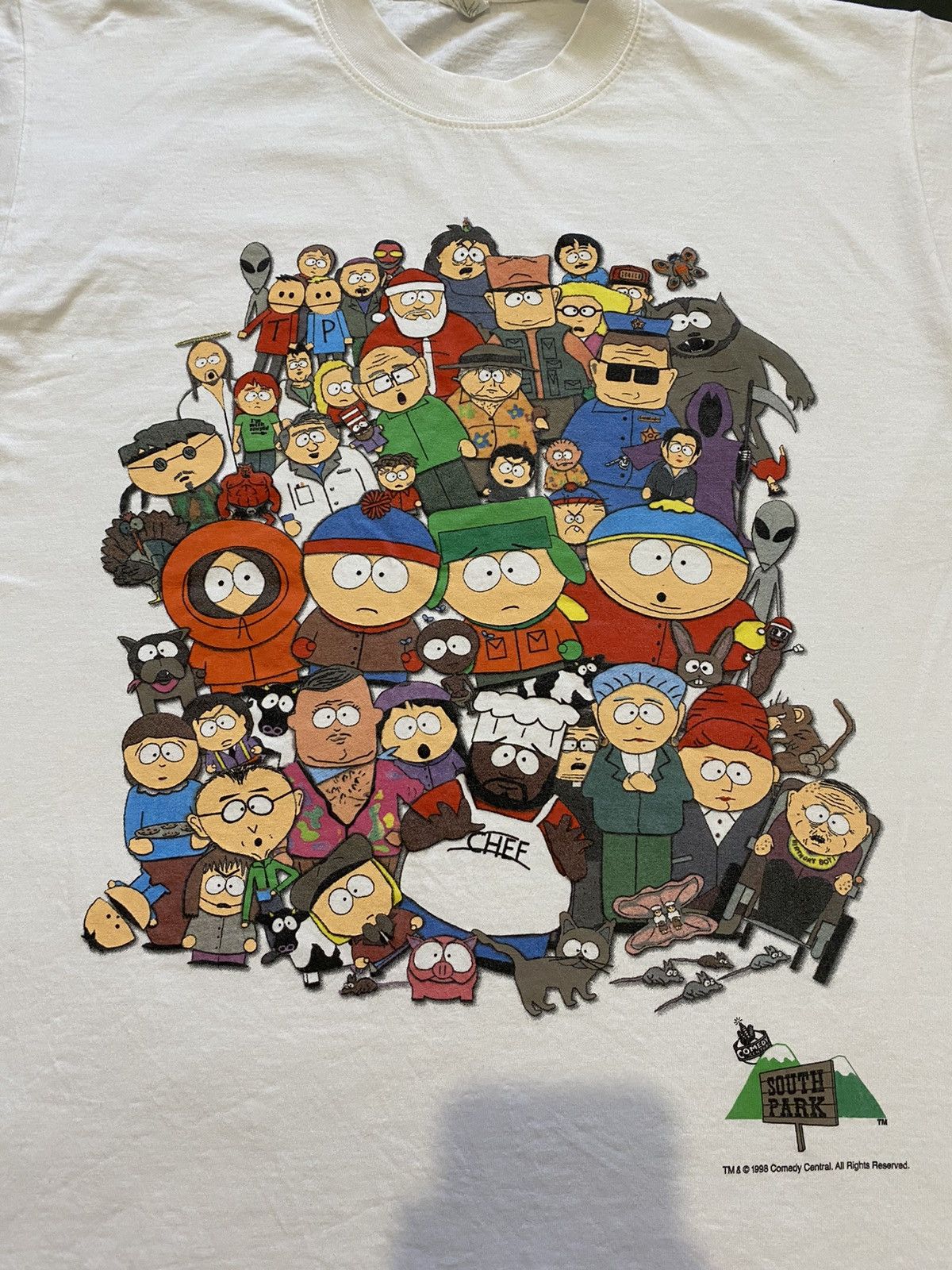 Vintage Vintage South Park Comedy Central Full Cast Promo M 1998 Size US M / EU 48-50 / 2 - 2 Thumbnail