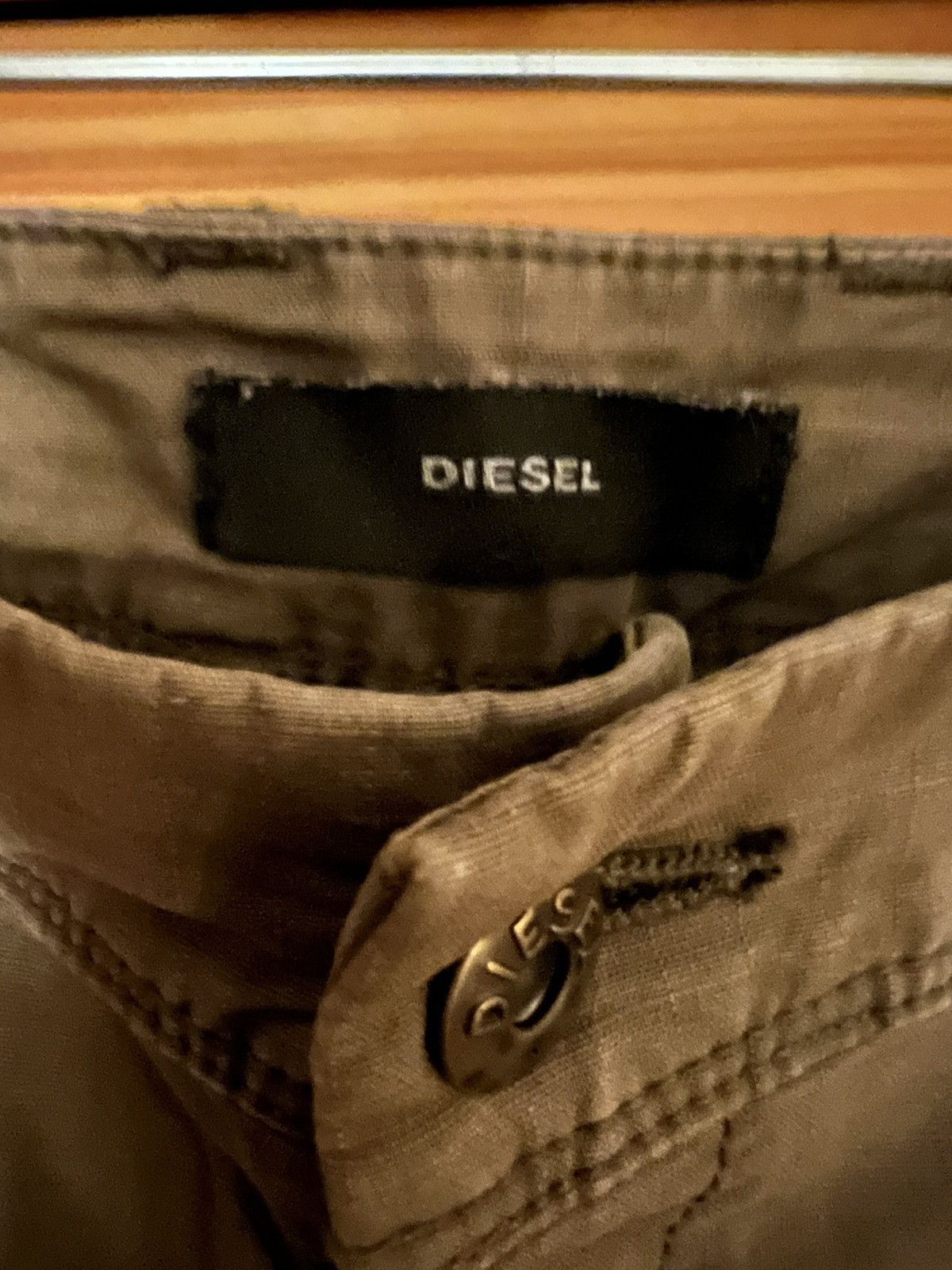 Diesel Diesel - Army Green Skinny Cargo Jeans Size 27" / US 4 / IT 40 - 2 Thumbnail