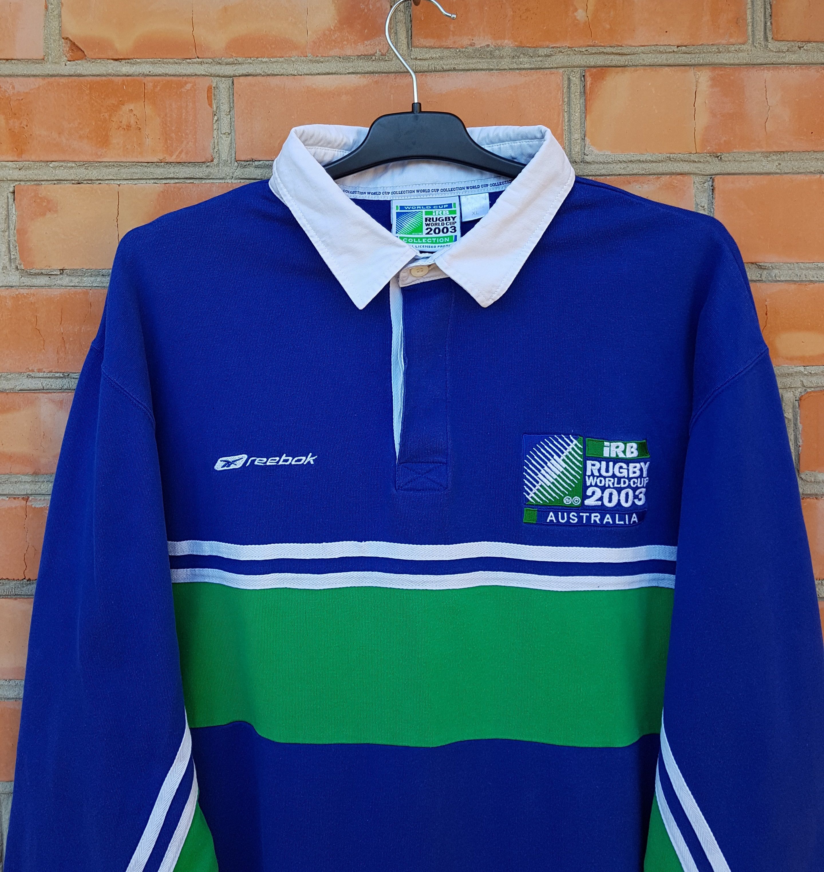 Reebok Reebok IRB Australia Rugby Shirt 2003 World Cup Polo Jersey Size US XL / EU 56 / 4 - 2 Thumbnail