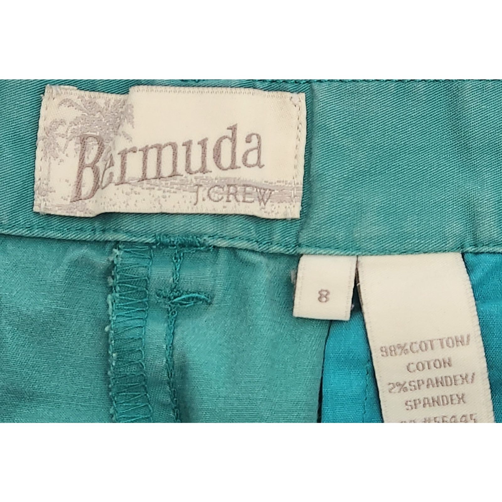 J.Crew J. Crew Green Blue Bermuda Shorts 8 Lightweight Soft Size 30" / US 8 / IT 44 - 4 Thumbnail
