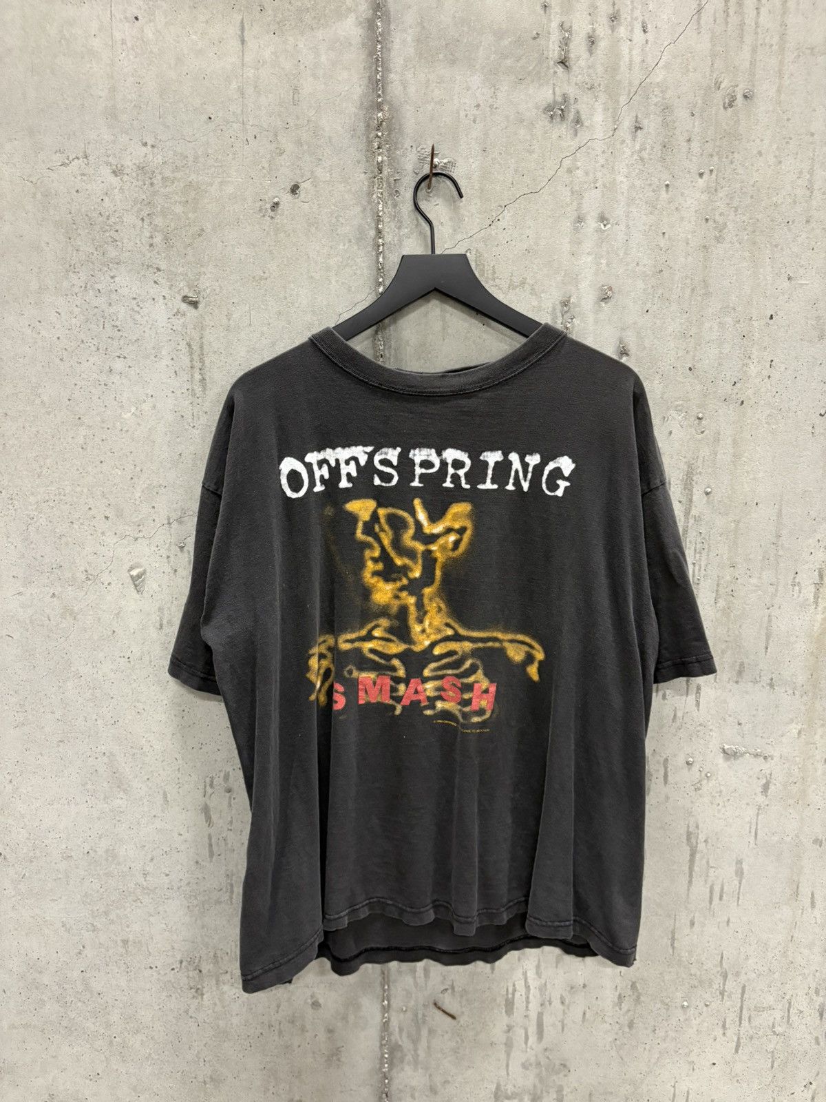Band Tees Vintage Offspring Smash Shirt Thrashed Fade Grunge Boxy Band Size US XXL / EU 58 / 5 - 1 Thumbnail