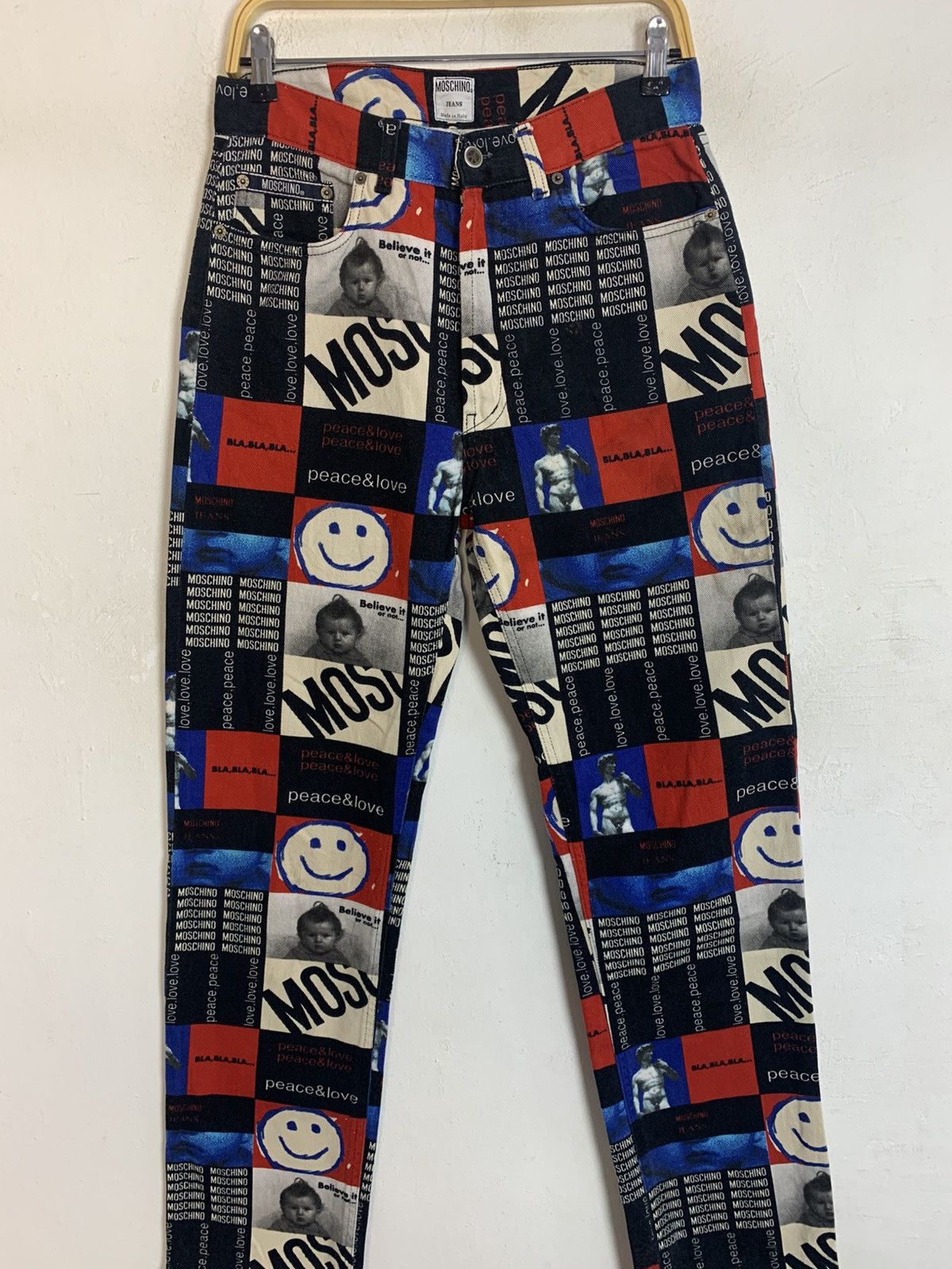Love Moschino Hype Moschino Jeans Peace And Love Smile Ovp Cut Buttonfly Size 30" / US 8 / IT 44 - 3 Thumbnail
