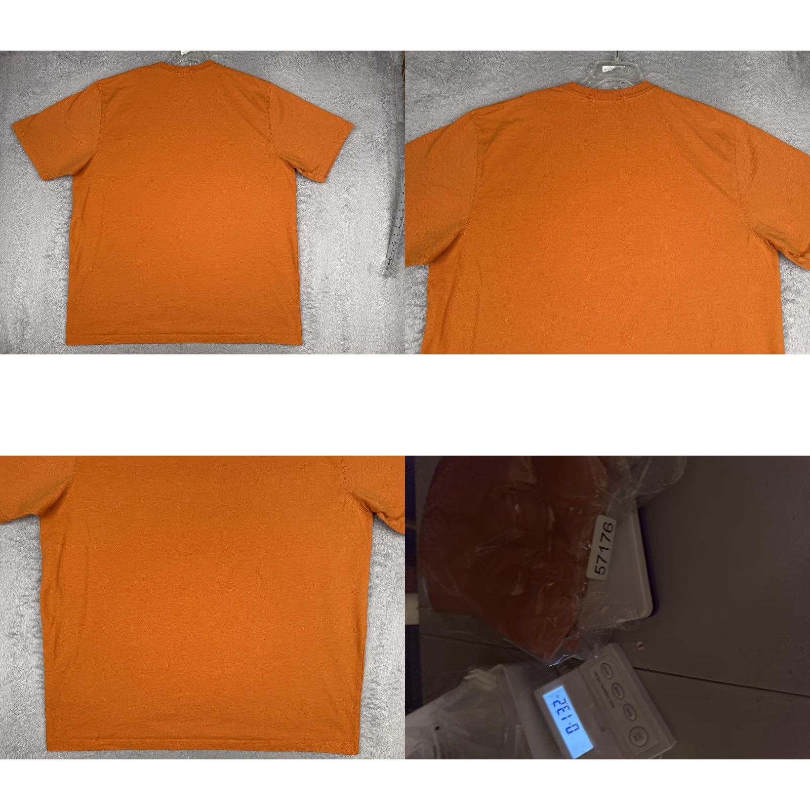 Carhartt Carhartt Shirt Mens 2XLT Orange Crew Neck Short Sleeve Pocket Tagless Workwear Size US XXL / EU 58 / 5 - 9 Thumbnail