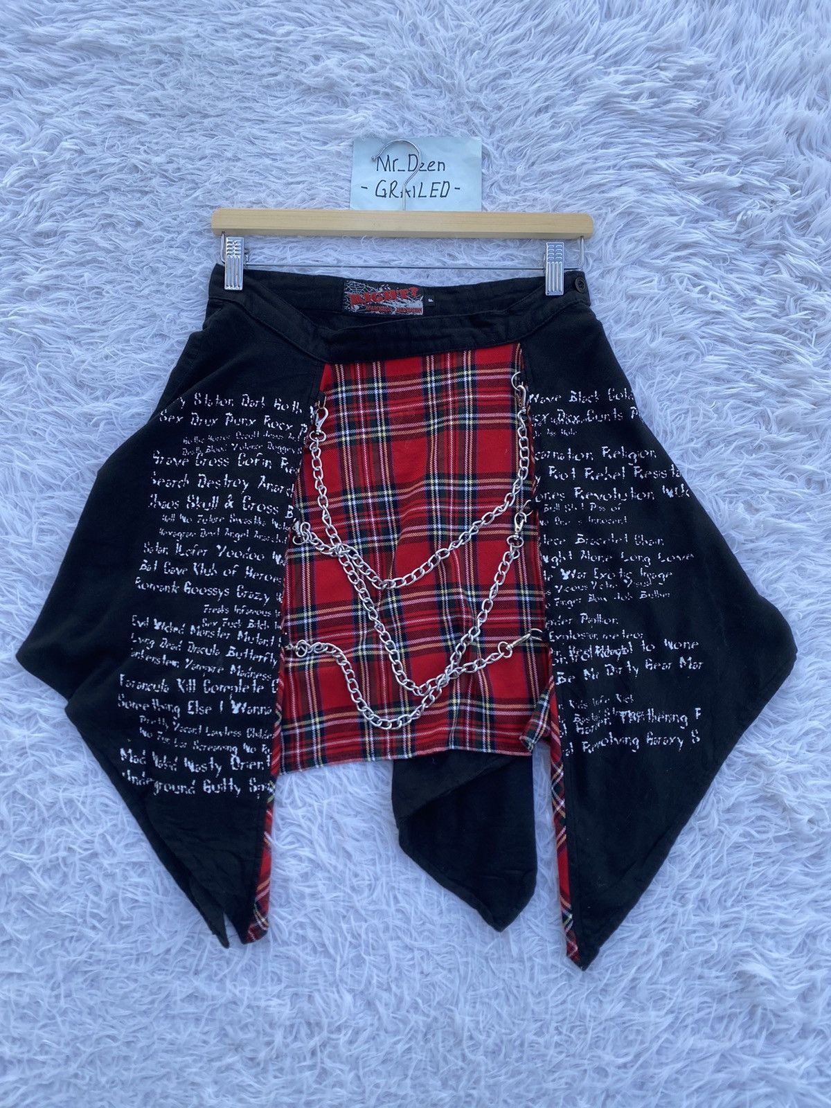 Japanese Brand Rare Vintage Anarchyism Keystation Japanese Brand Skirt Size 29" - 1 Thumbnail