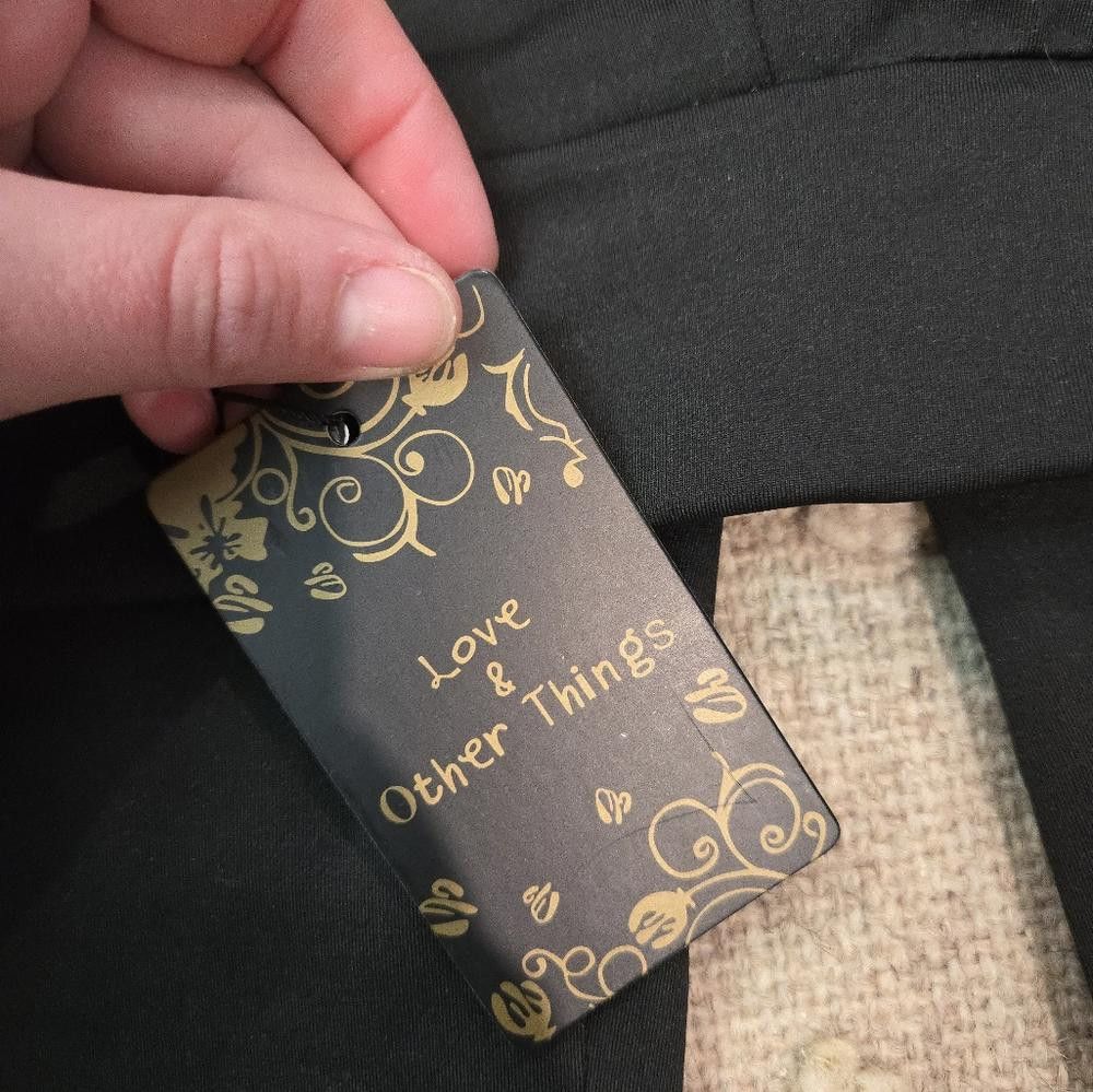 Other Black High-Waisted Leggings Size 28" / US 6 / IT 42 - 2 Thumbnail