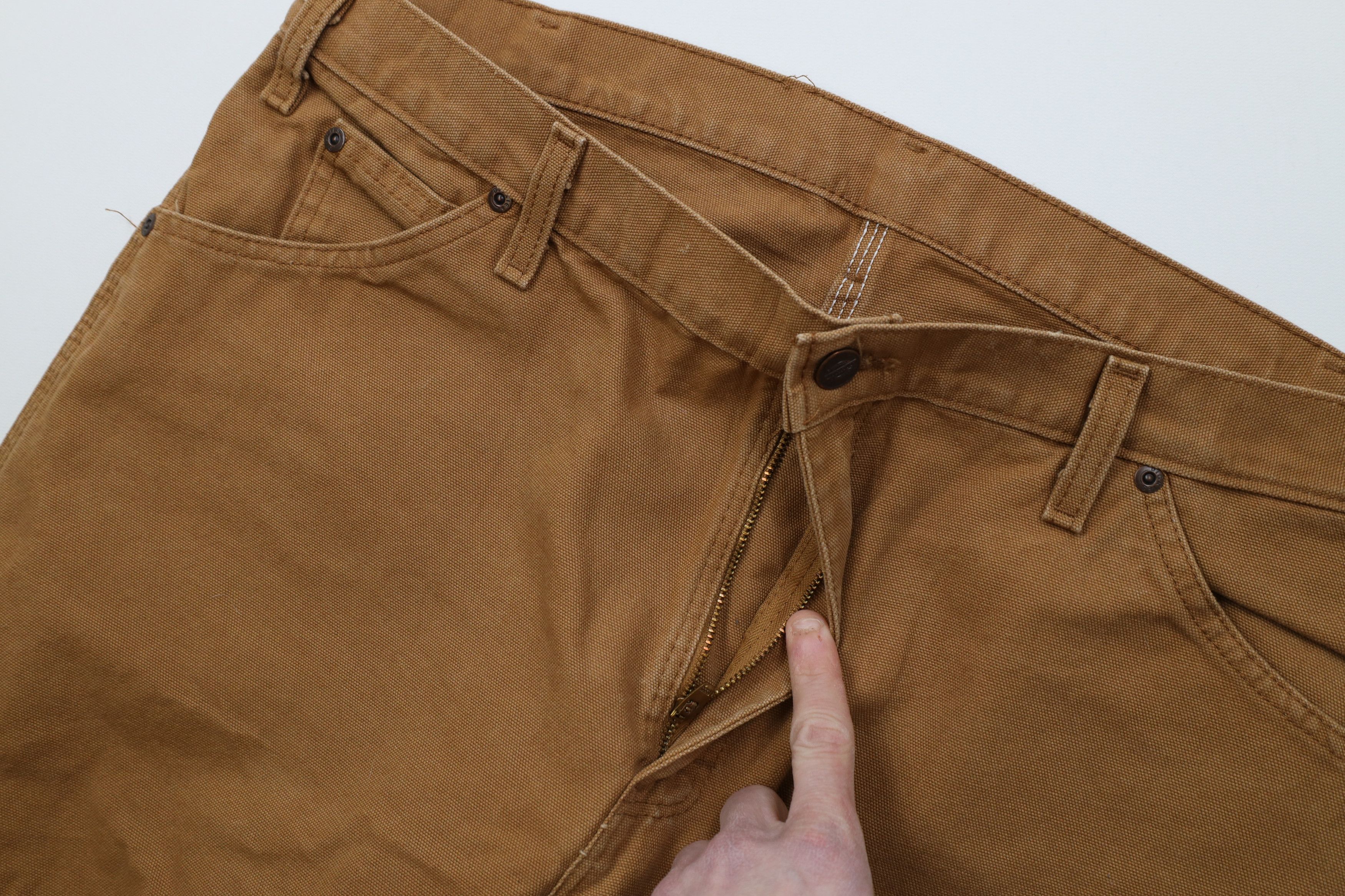 Dickies Vintage Y2K Dickies Wide Leg Canvas Dungaree Pants Brown Size US 38 / EU 54 - 8 Thumbnail