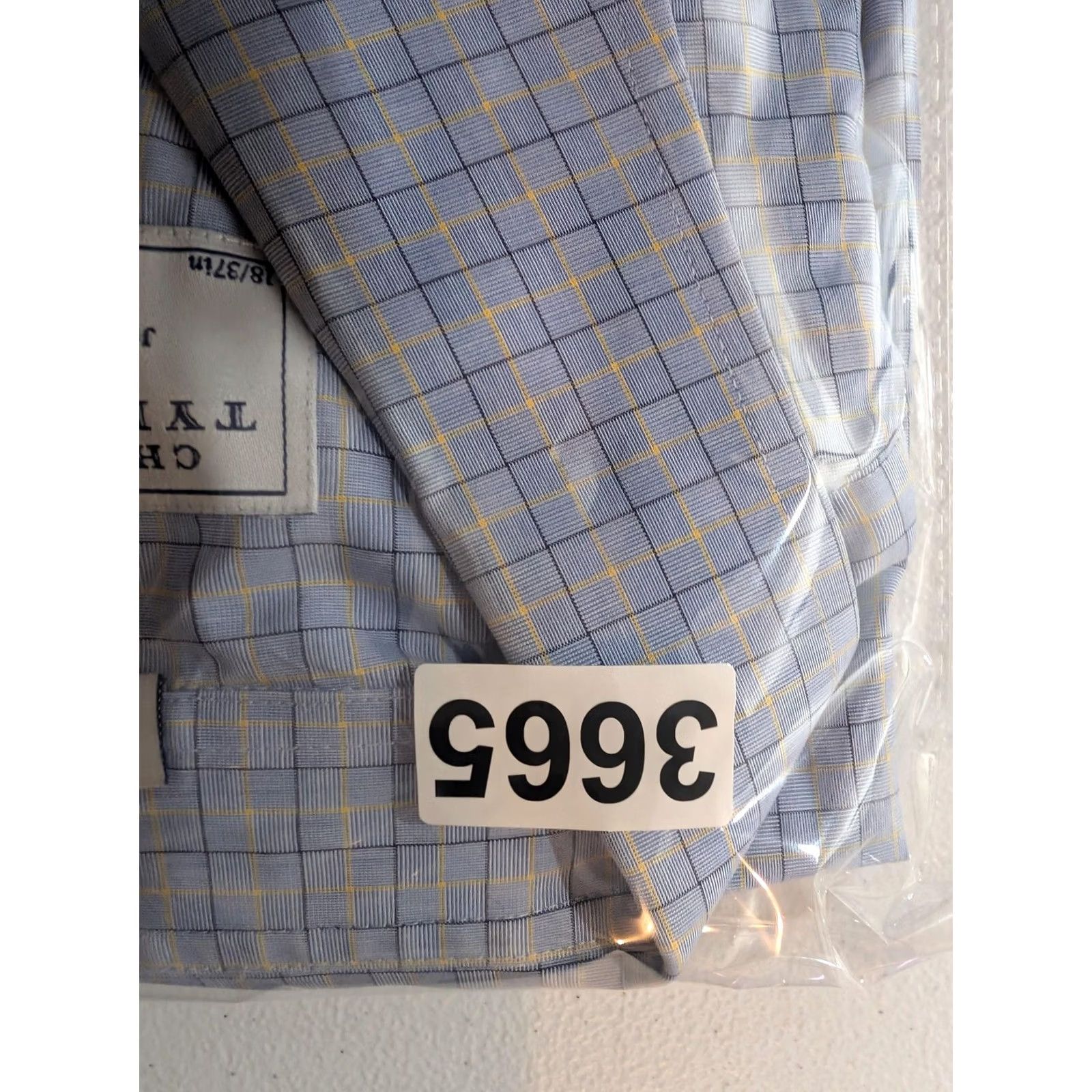 Charles Tyrwhitt Charles Tyrwhitt Dress Shirt Mens 18 36/37 Blue Check Classic Fit Long Sleeve Mens 18 36/37 Blue Check Shirt Size 48R - 7 Thumbnail