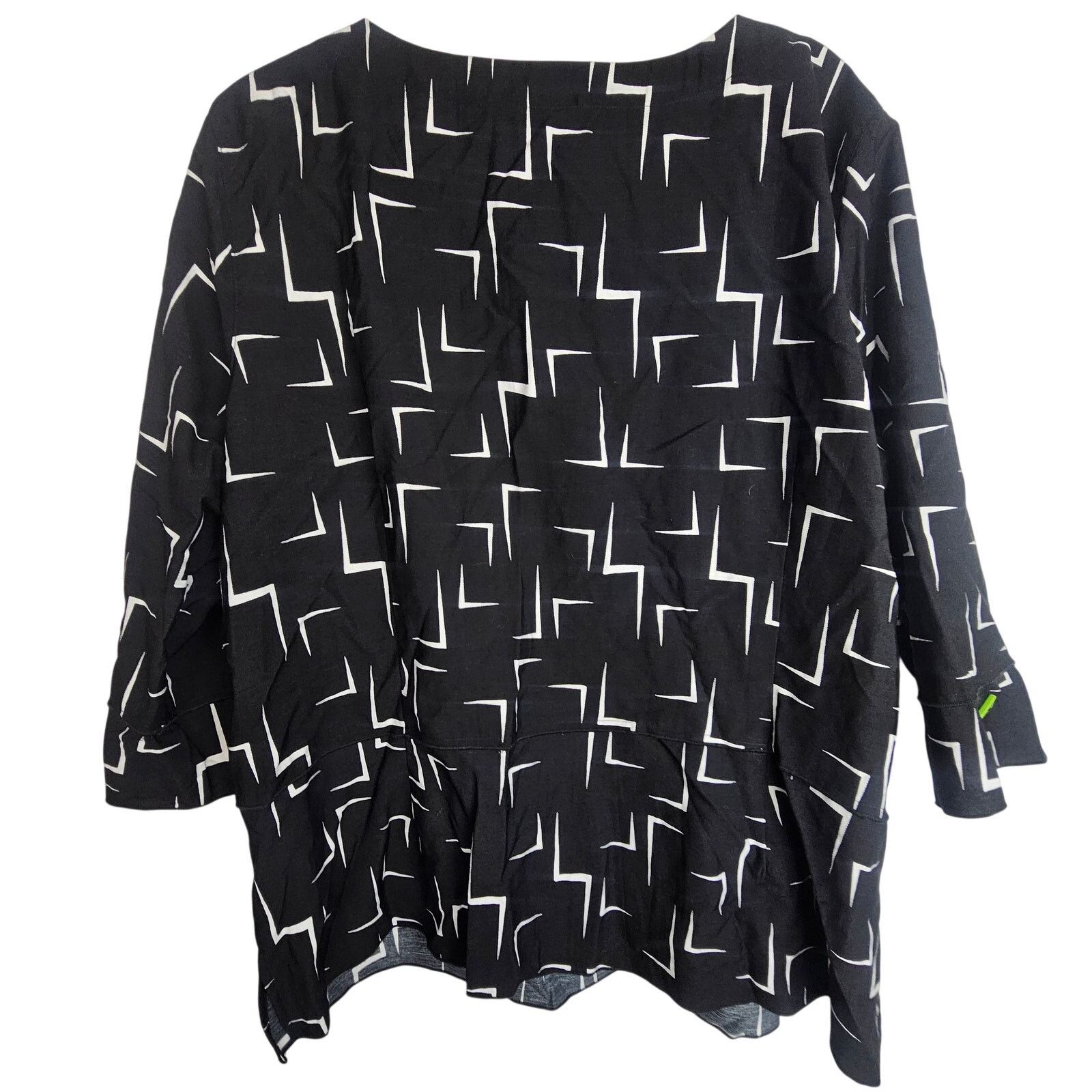 Miles New York Ali Miles Women Geometric Tunic XL Artsy Corporate Chic Size XL / US 12-14 / IT 48-50 - 9 Thumbnail