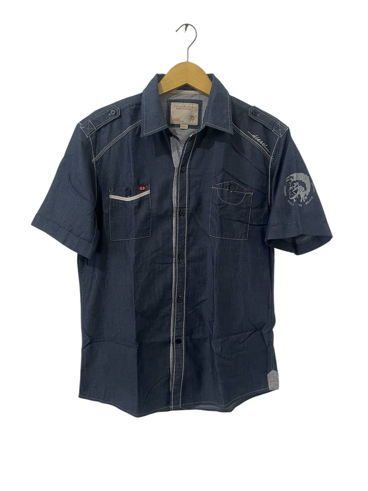 Diesel Vintage Diesel Blue Shirt Size US L / EU 52-54 / 3 - 2 Thumbnail
