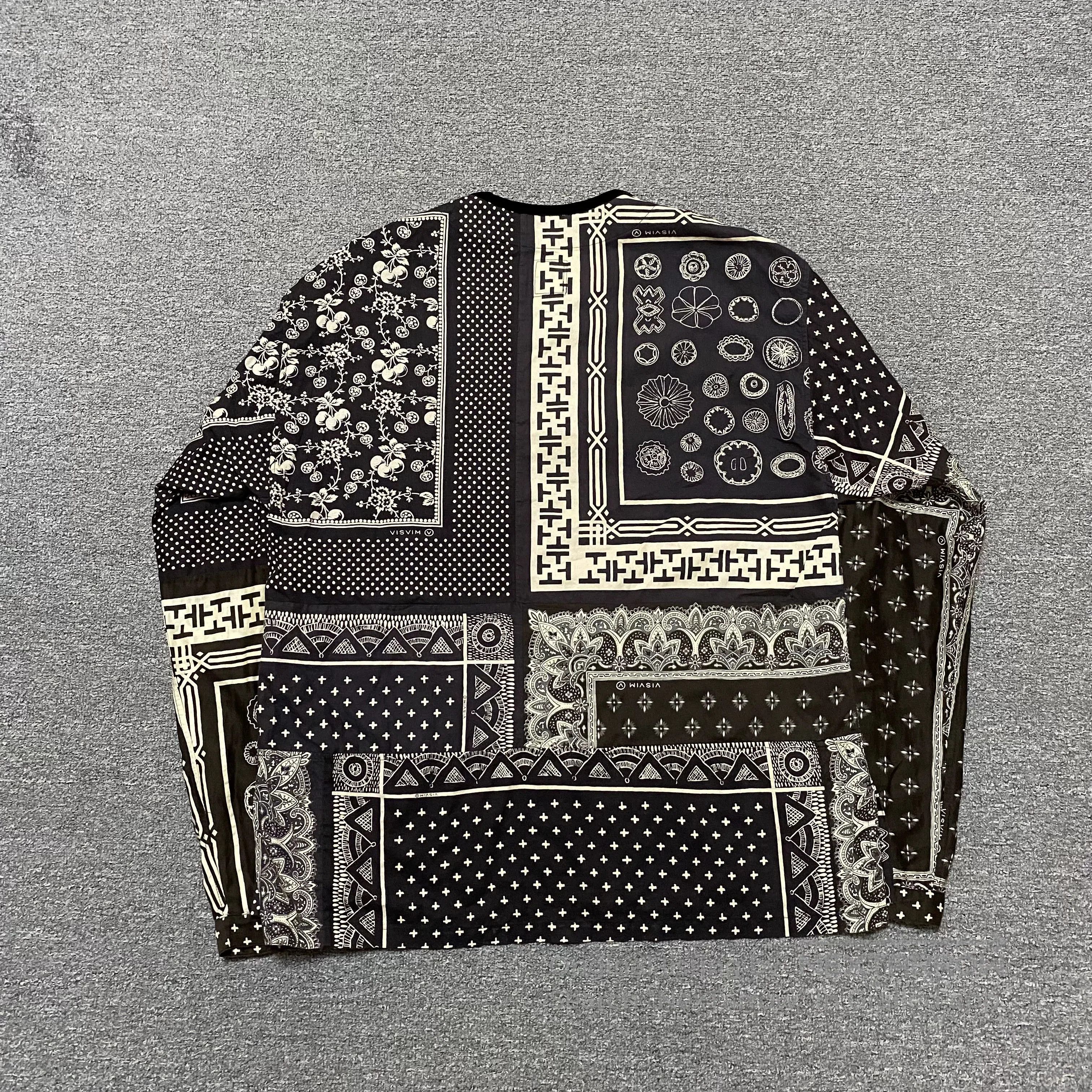 Visvim VISVIM 19SS ICT Black White Pattern Shirt. Size US M / EU 48-50 / 2 - 2 Thumbnail