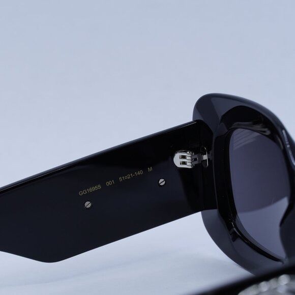 Gucci 🕶️ New Gucci GG1695S 001 Sunglasses - Black Frame Size ONE SIZE - 8 Thumbnail