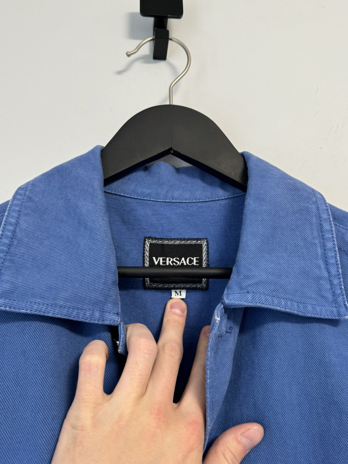 Versace Versace Vintage Blue Denim Jacket — Luxury Streetwear Size US M / EU 48-50 / 2 - 15 Thumbnail
