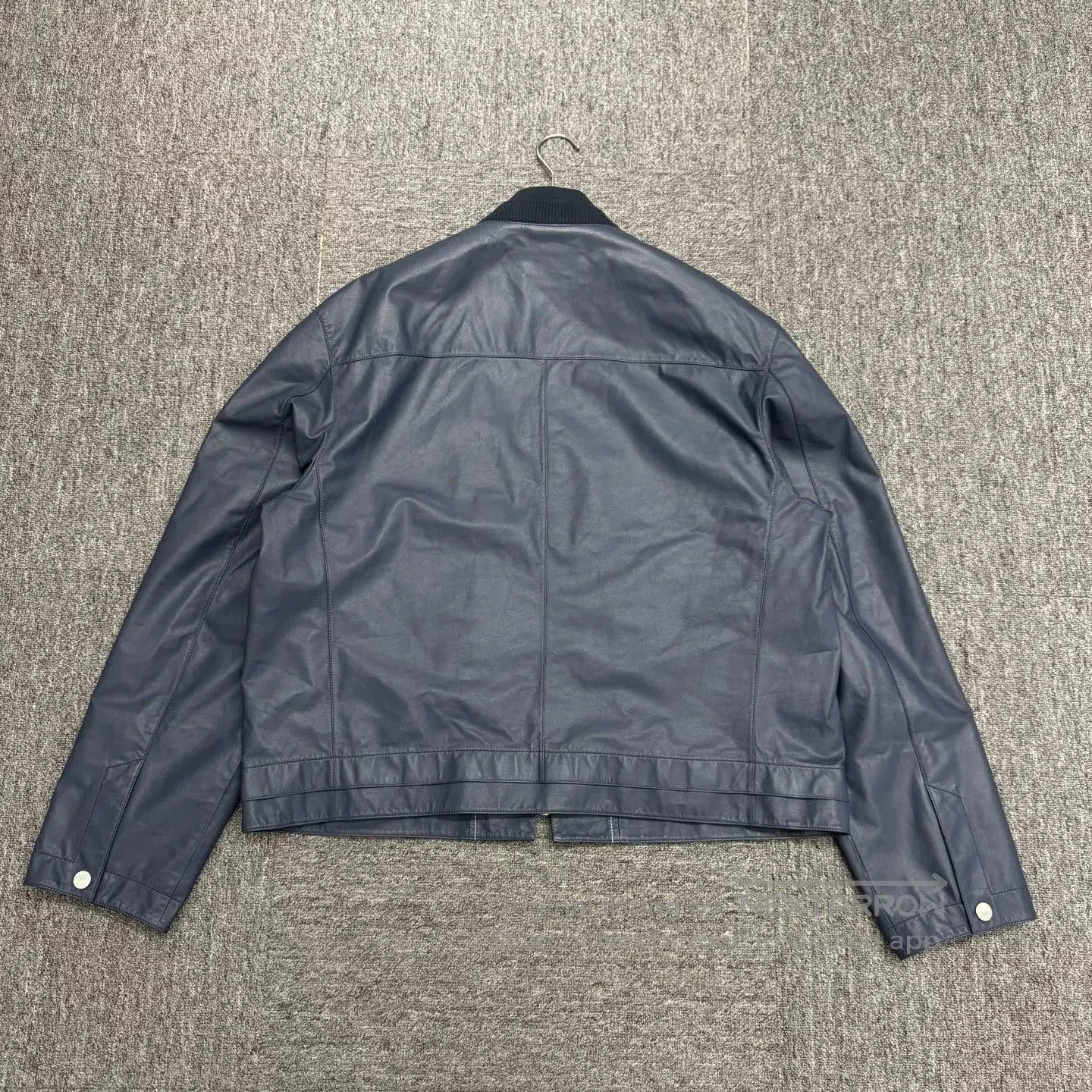 Hermes Hermes Dark Blue Leather Jacket. Size US L / EU 52-54 / 3 - 5 Thumbnail