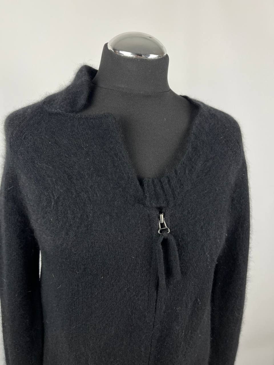 Rundholz Rundholz Black Label Asymmetric Zip Cardigan Sweater Black Size S / US 4 / IT 40 - 4 Thumbnail
