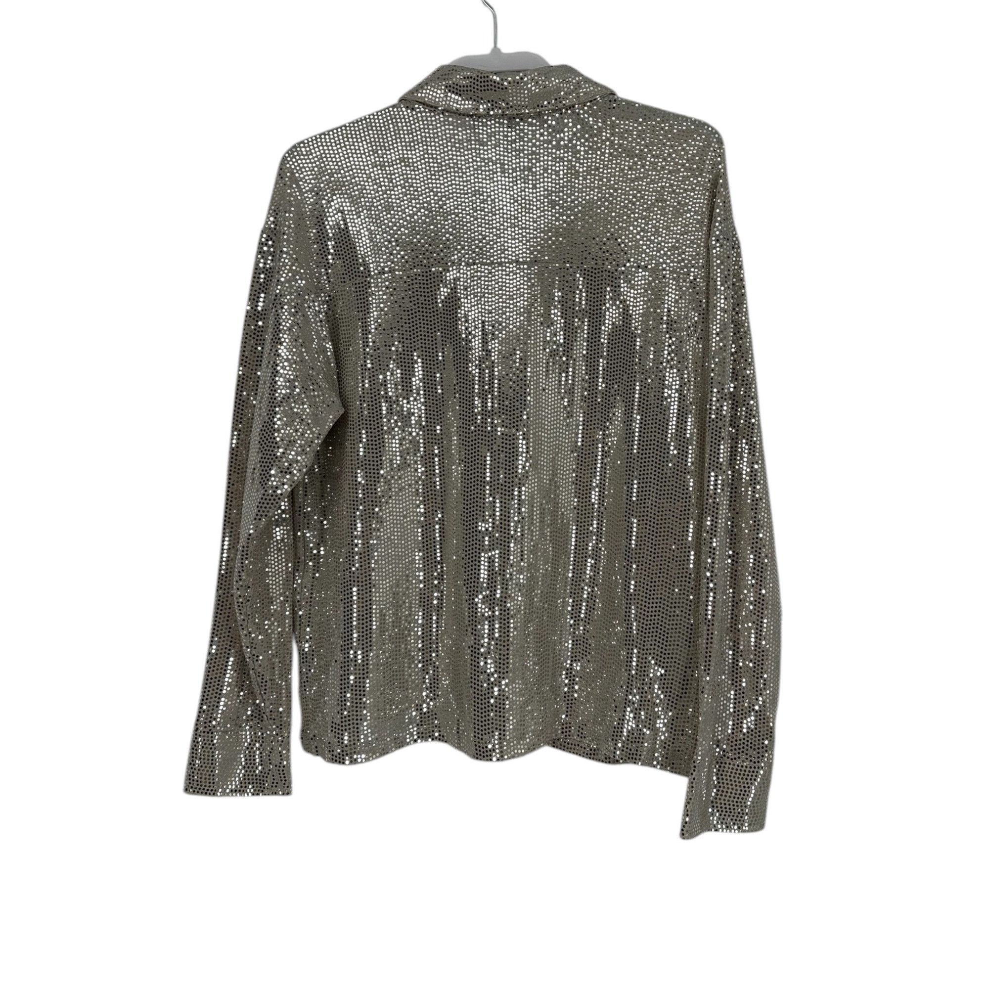 Other Jules & Leopold Women Metallic Sequin Shirt Jacket Medium Si Size M / US 6-8 / IT 42-44 - 2 Thumbnail