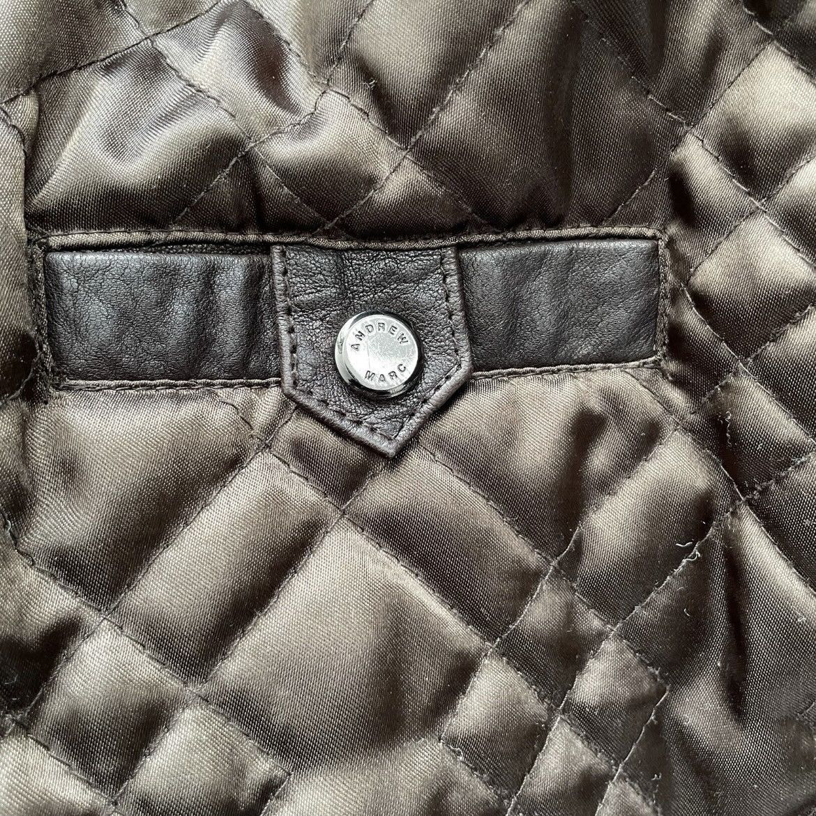 Andrew Marc Andrew Marc Leather Jacket Men’s Large Heavyweight Brown Size US L / EU 52-54 / 3 - 10 Thumbnail