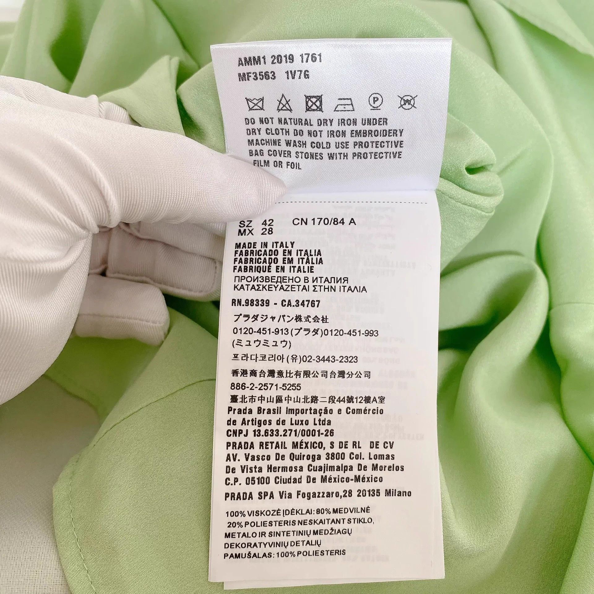 Miu Miu MIU MIU Heavily Crafted Green Cami Dress 42 Size M / US 6-8 / IT 42-44 - 8 Thumbnail