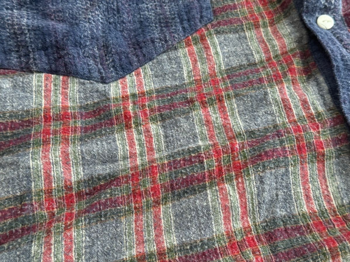 Issey Miyake Ne-net LS Limited Edition Multi-Color Flannel Poncho Size US XXL / EU 58 / 5 - 10 Thumbnail