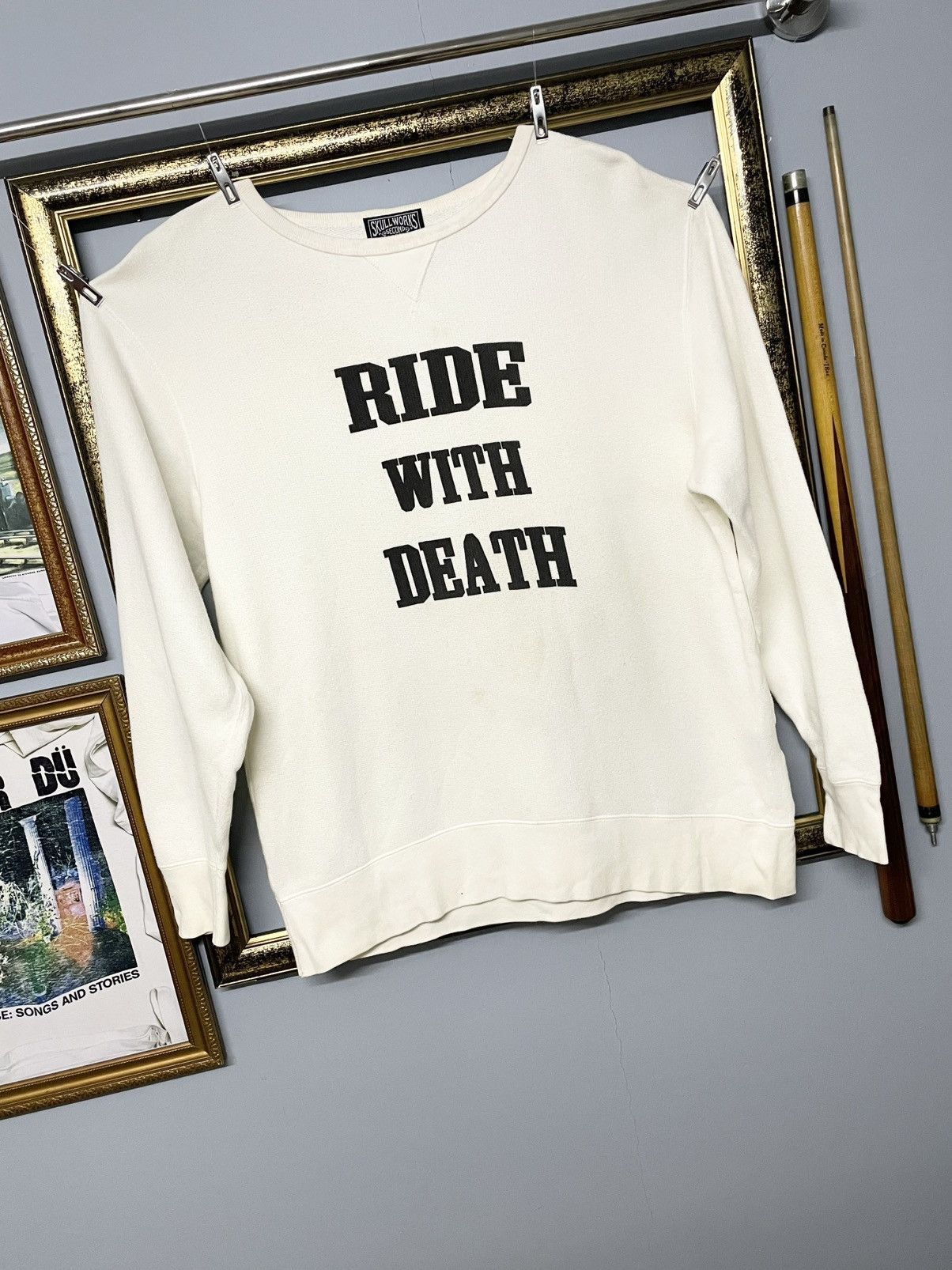 Japanese Brand Vintage Japan Designer Skull Works ‘Ride With Death’ Sweat Size US L / EU 52-54 / 3 - 2 Thumbnail