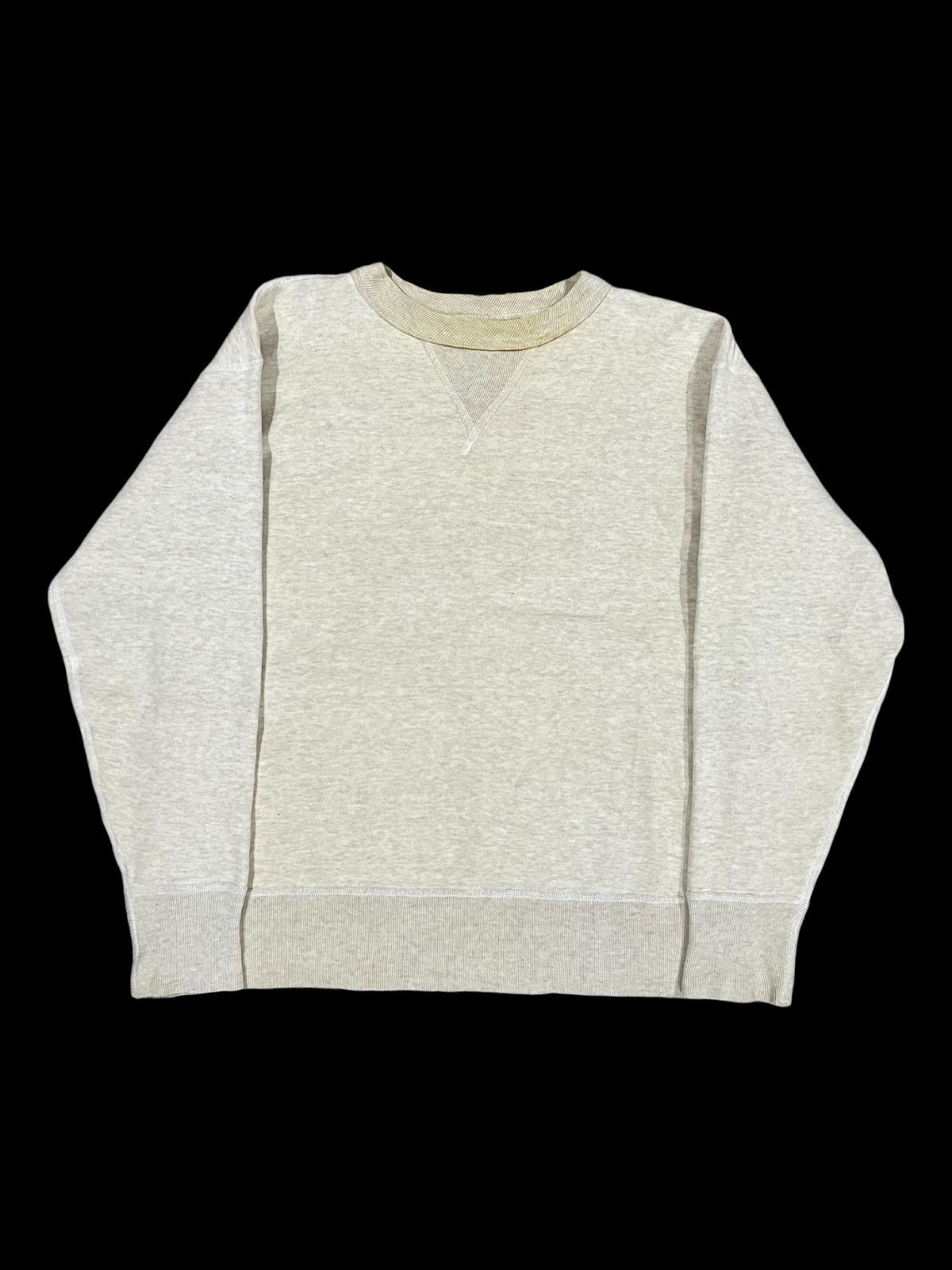 The Real McCoy's 1940s Double V Two Tones Loopwheel Thick Cotton Boxy Sweater Size US S / EU 44-46 / 1 - 1 Thumbnail