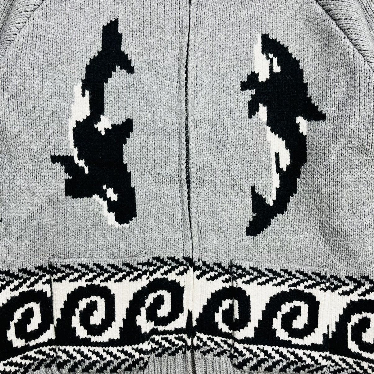 20471120 2000s Suare - Double Orca Chowican Chunky Knitted Jacket Size US L / EU 52-54 / 3 - 9 Thumbnail