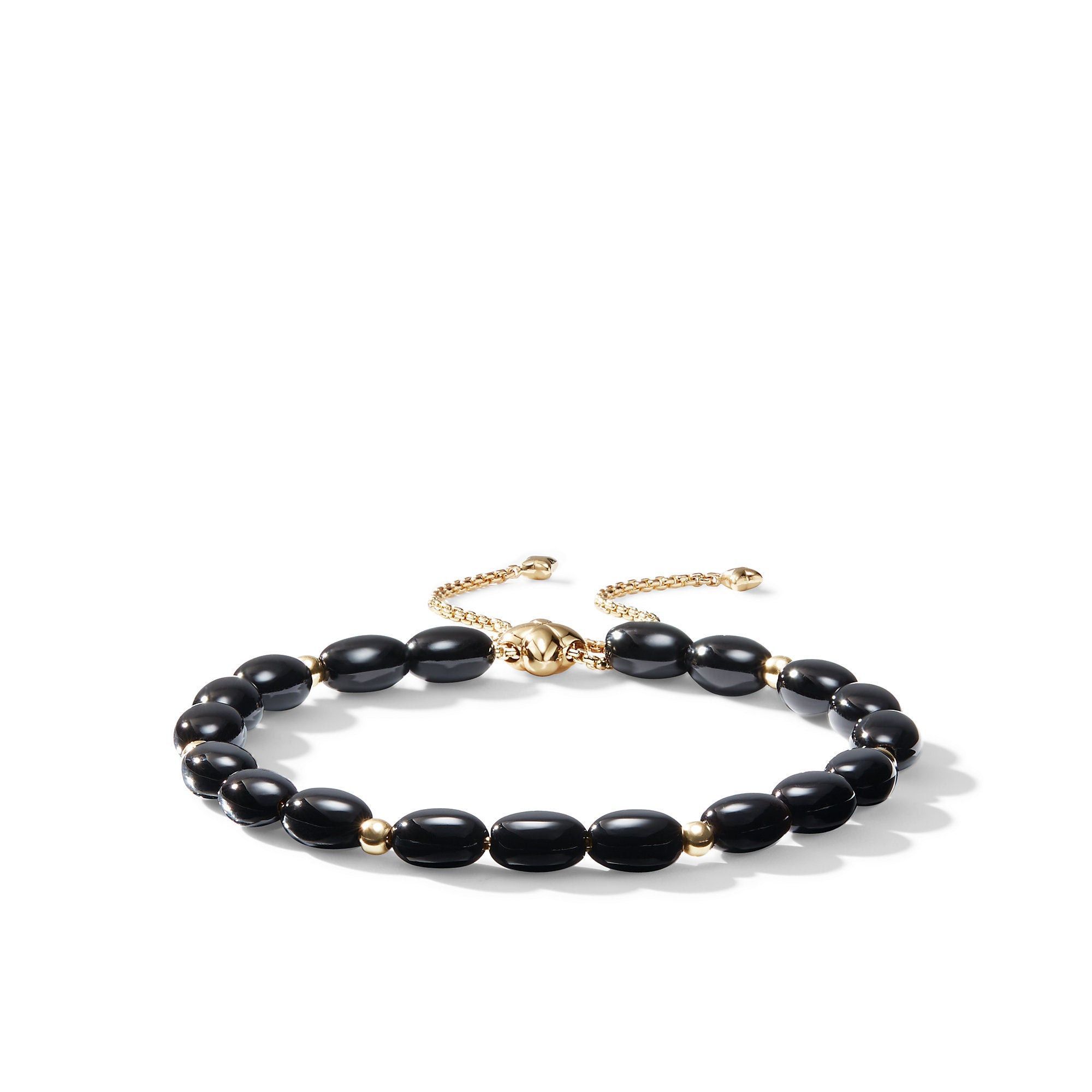 David Yurman o1w1db10325 Bracelet with Black Onyx and 18K Gold & 8mm Size ONE SIZE - 1 Thumbnail